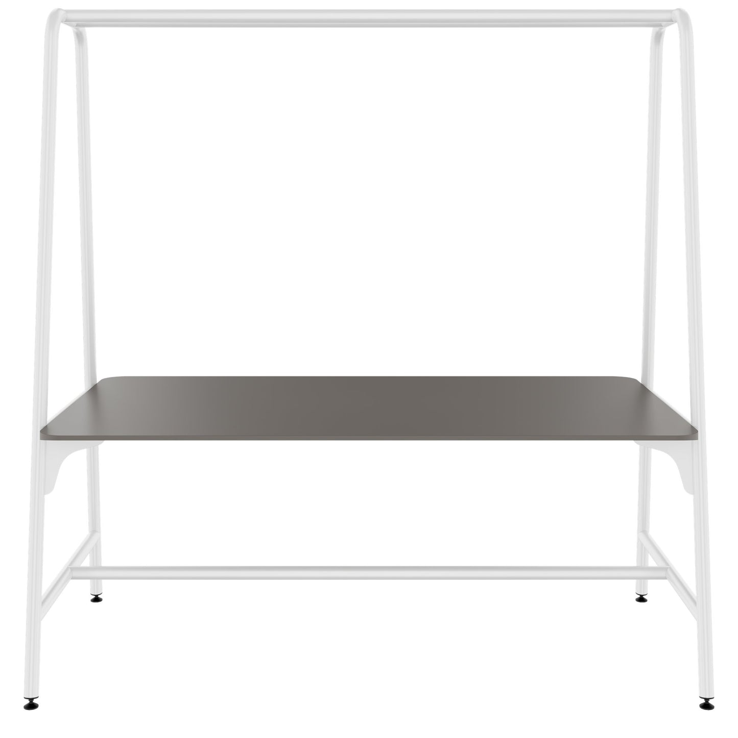 ROUND Multipurpose Tisch | 1600 - 1800 x 740 - 1050 mm, Fenix Grau