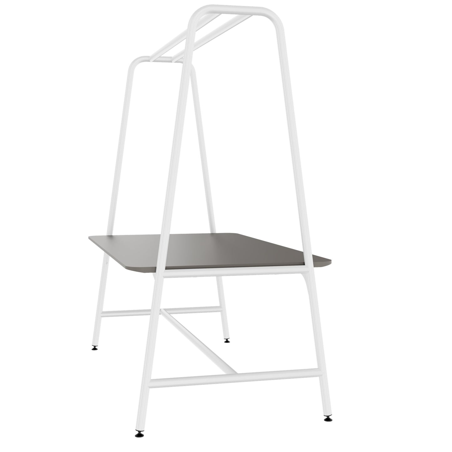 ROUND Multipurpose Tisch | 1600 - 1800 x 740 - 1050 mm, Fenix Grau