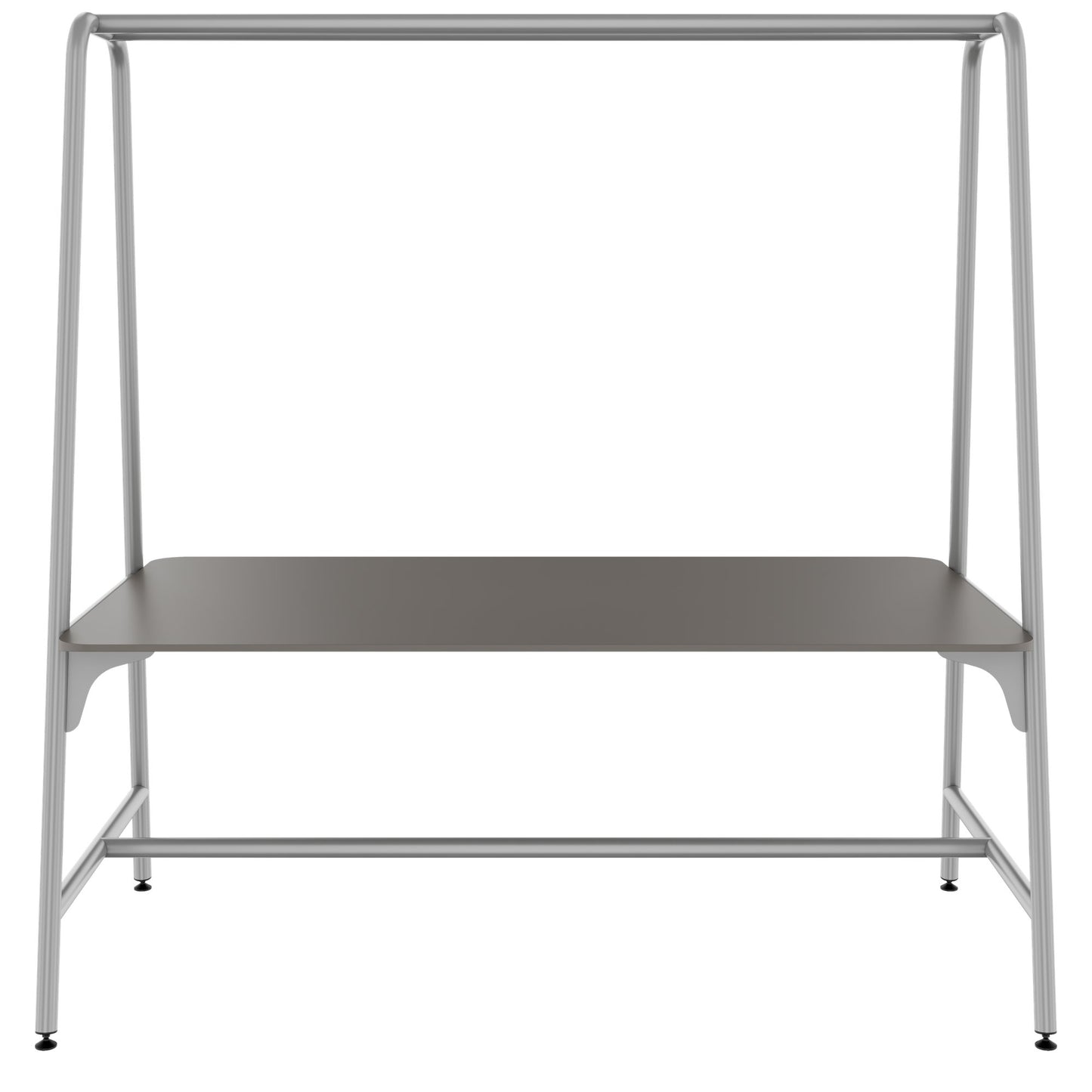 ROUND Multipurpose Tisch | 1600 - 1800 x 740 - 1050 mm, Fenix Grau