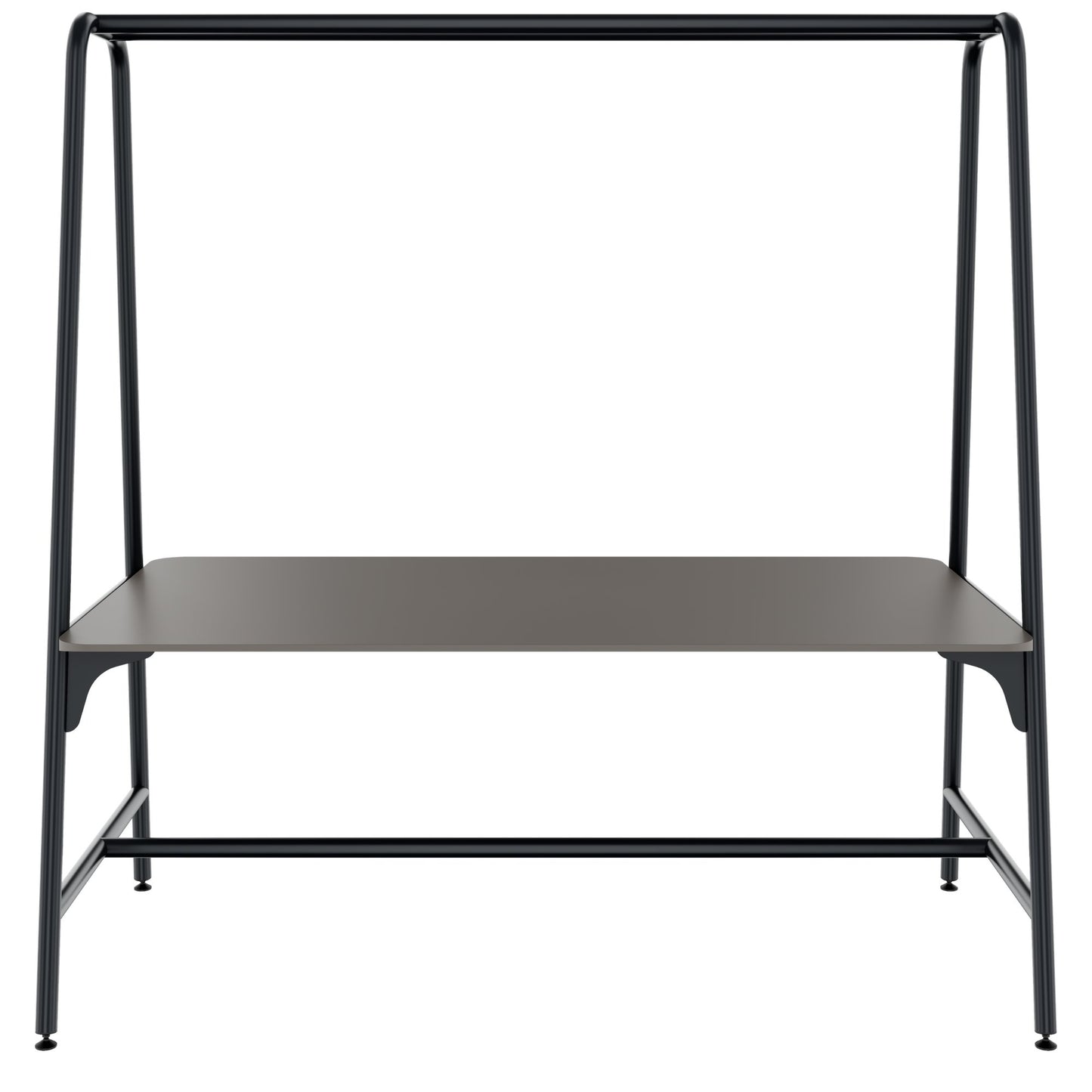 ROUND Multipurpose Tisch | 1600 - 1800 x 740 - 1050 mm, Fenix Grau