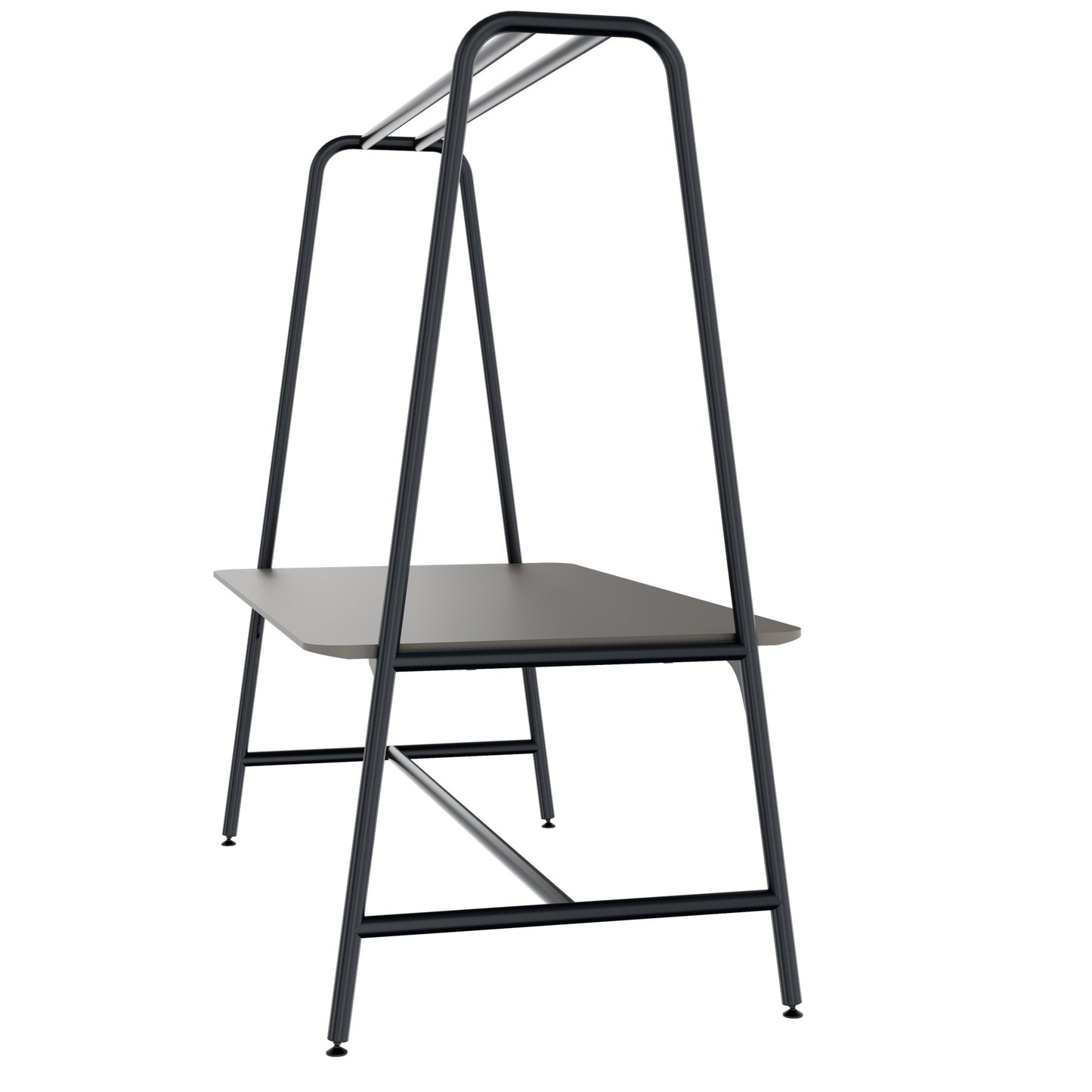 ROUND Multipurpose Tisch | 1600 - 1800 x 740 - 1050 mm, Fenix Grau