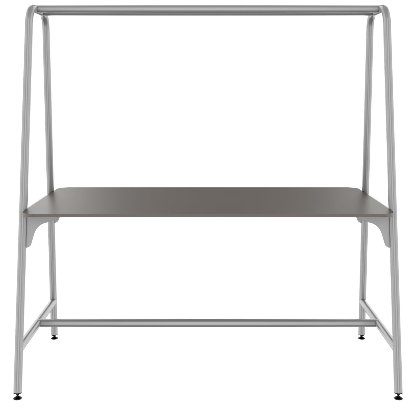 ROUND Multipurpose Tisch | 1600 - 1800 x 740 - 1050 mm, Fenix Grau