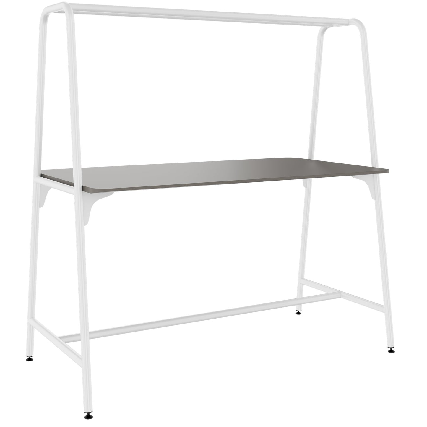 ROUND Multipurpose Tisch | 1600 - 1800 x 740 - 1050 mm, Fenix Grau