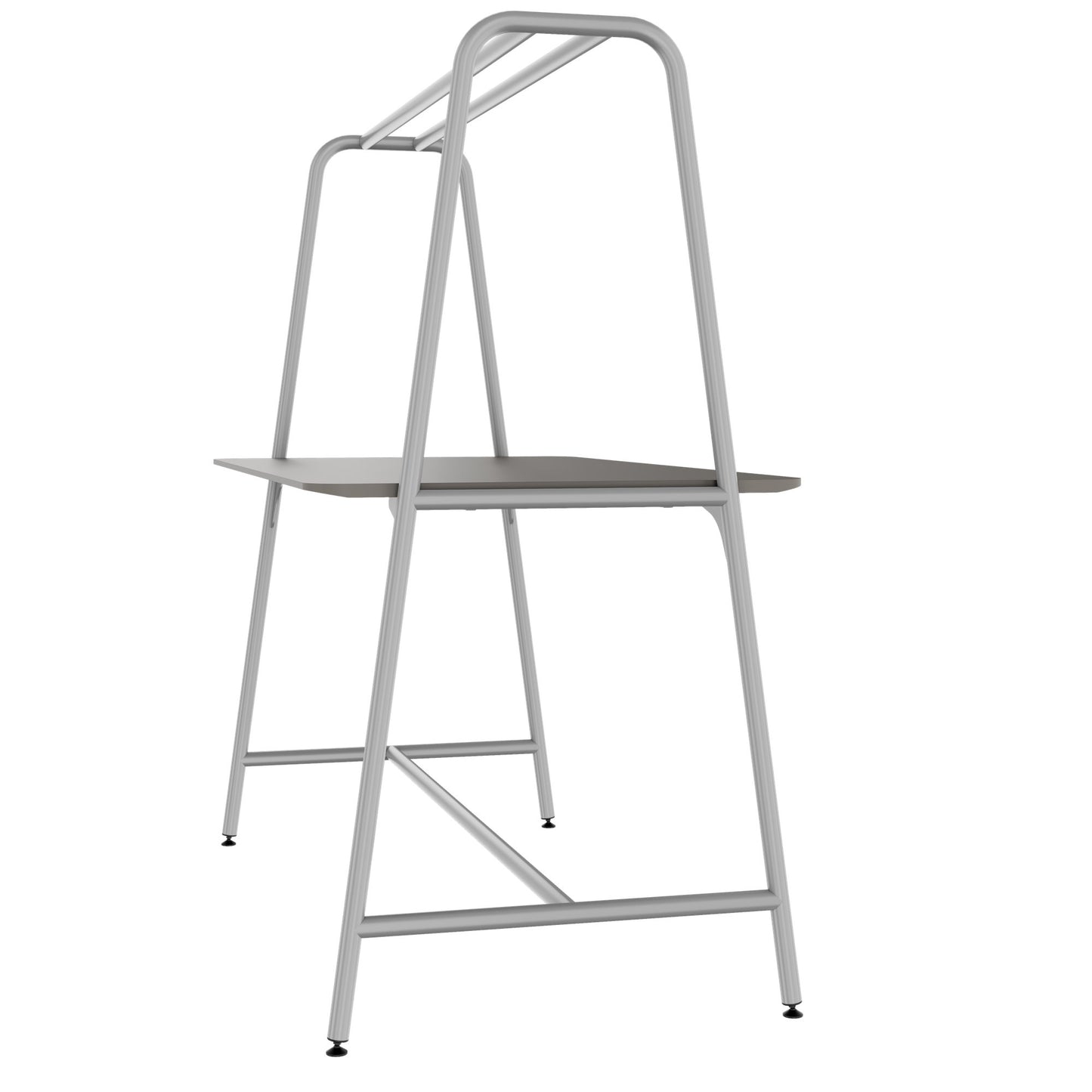 ROUND Multipurpose Tisch | 1600 - 1800 x 740 - 1050 mm, Fenix Grau