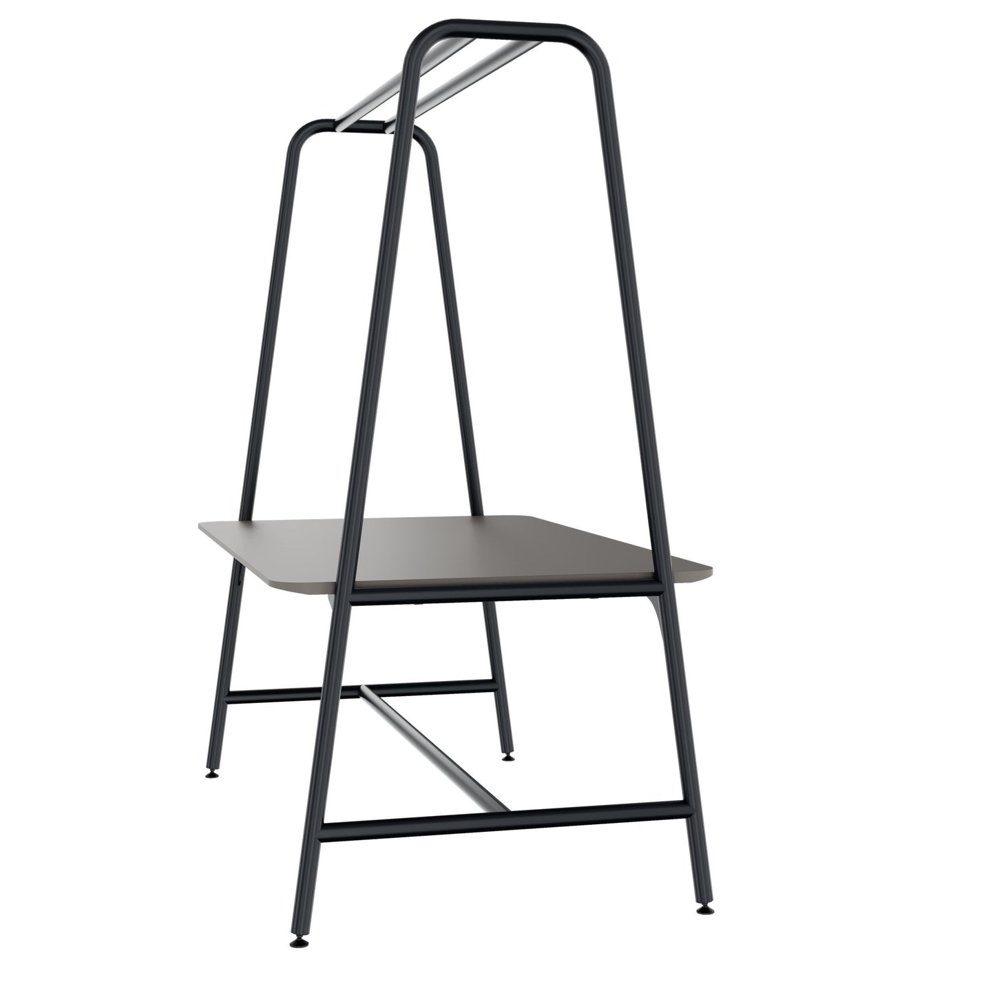 ROUND Multipurpose Tisch | 1600 - 1800 x 740 - 1050 mm, Fenix Grau