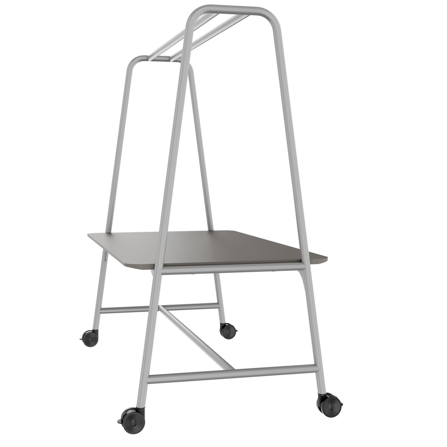 ROUND Multipurpose Tisch | 1600 - 1800 x 740 - 1050 mm, Fenix Grau