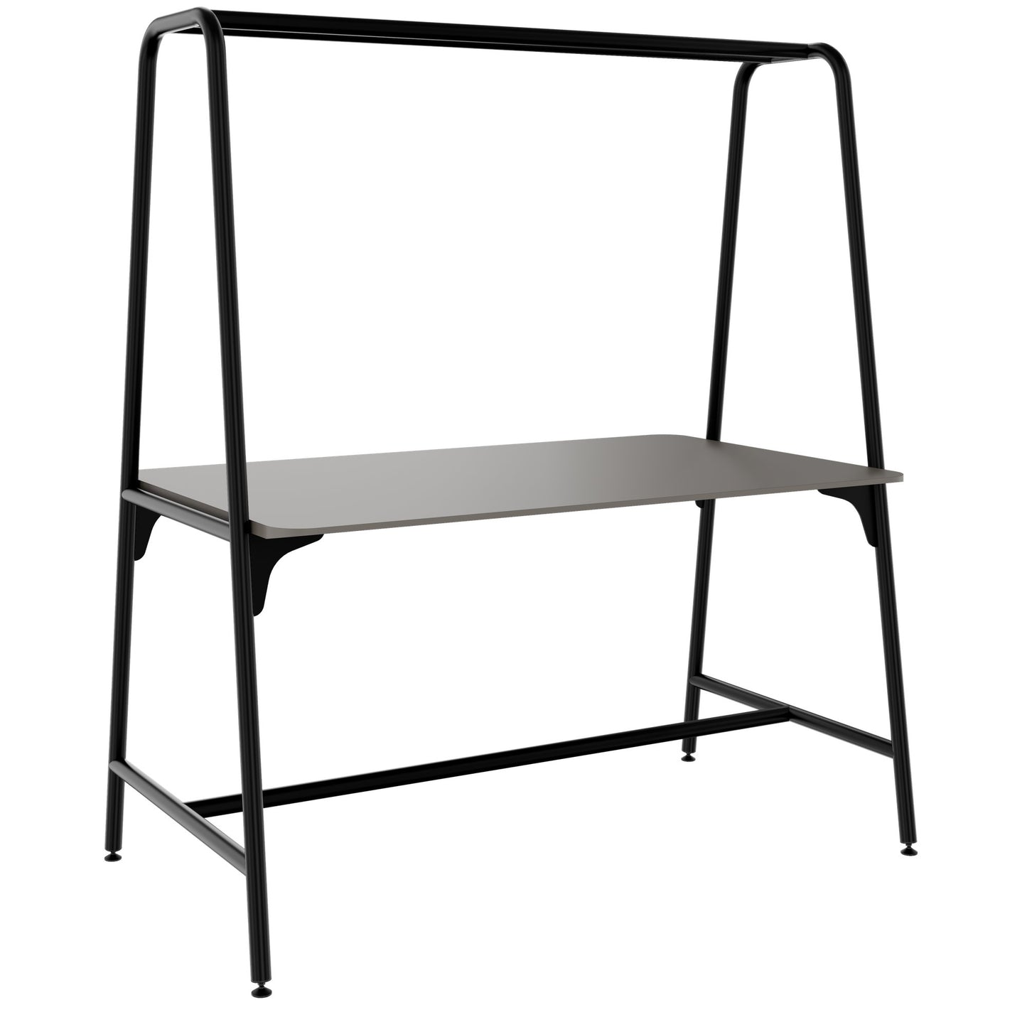 ROUND Multipurpose Tisch | 1600 - 1800 x 740 - 1050 mm, Fenix Grau