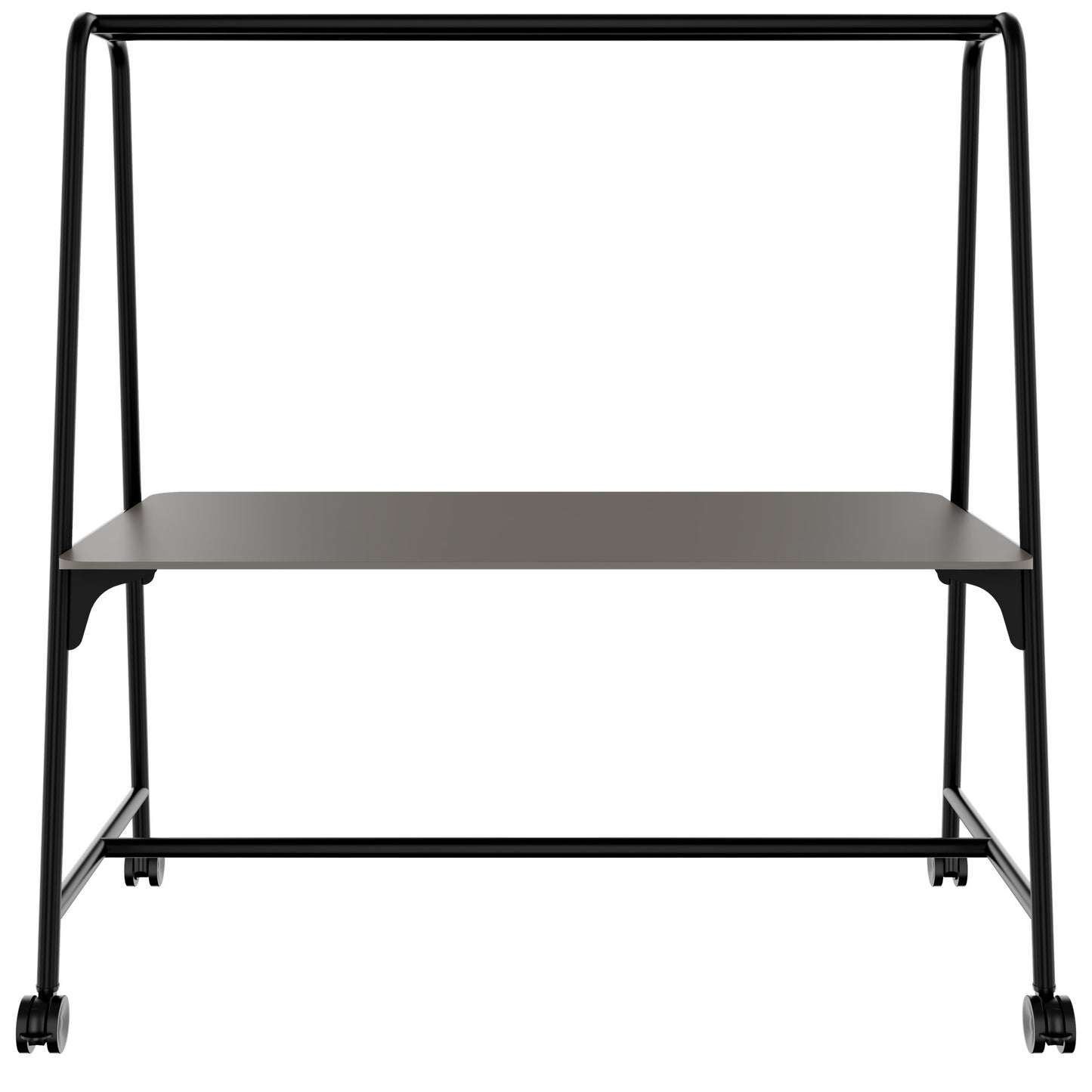 ROUND Multipurpose Tisch | 1600 - 1800 x 740 - 1050 mm, Fenix Grau