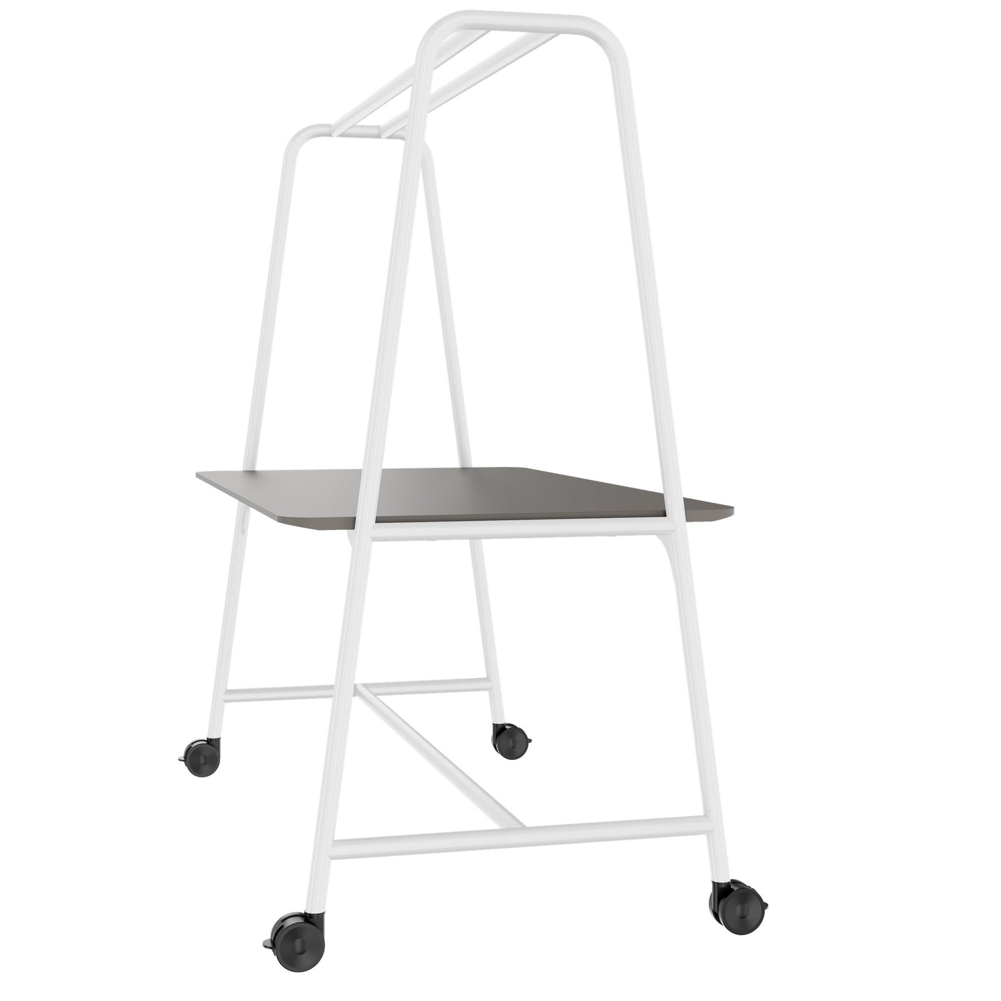 ROUND Multipurpose Tisch | 1600 - 1800 x 740 - 1050 mm, Fenix Grau