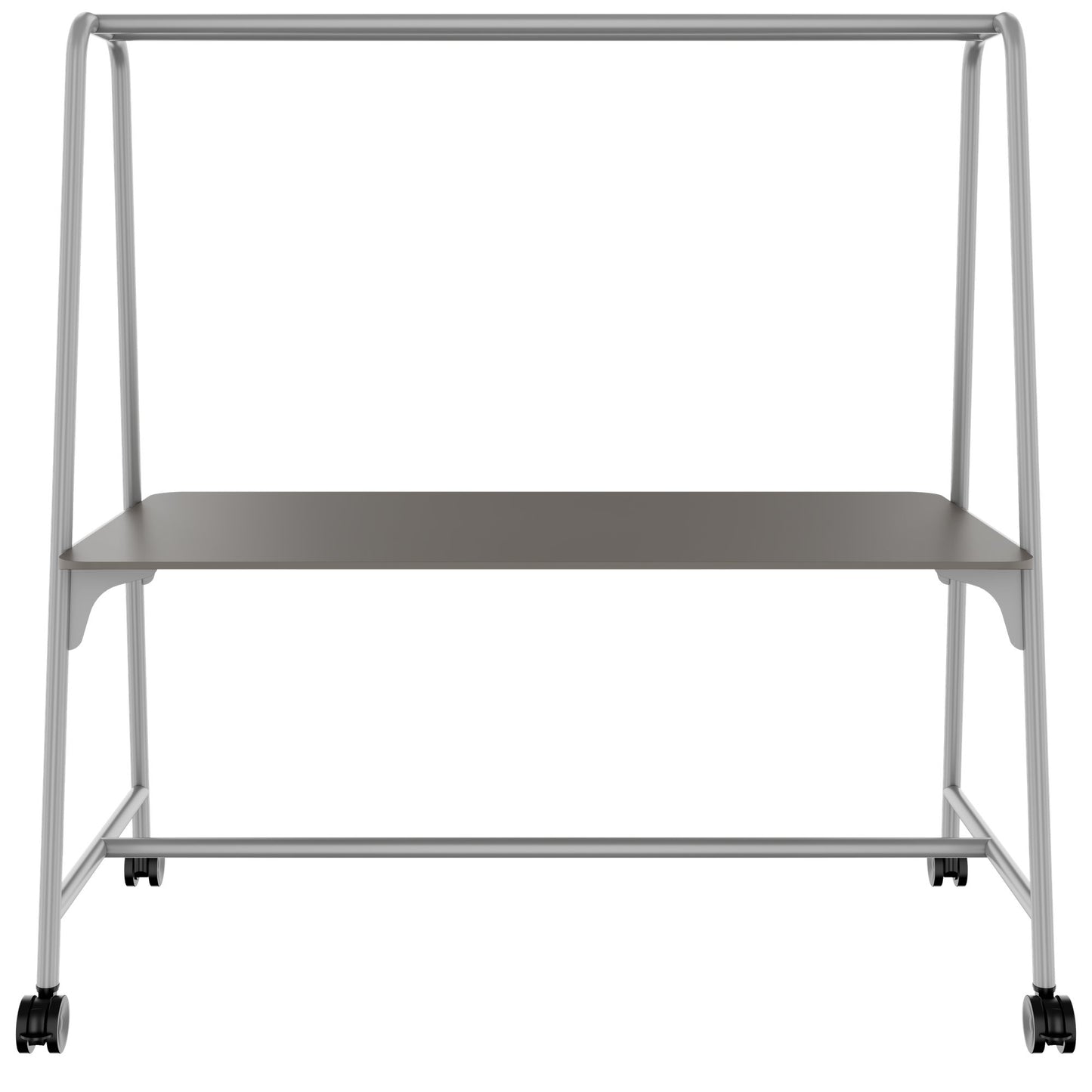 ROUND Multipurpose Tisch | 1600 - 1800 x 740 - 1050 mm, Fenix Grau