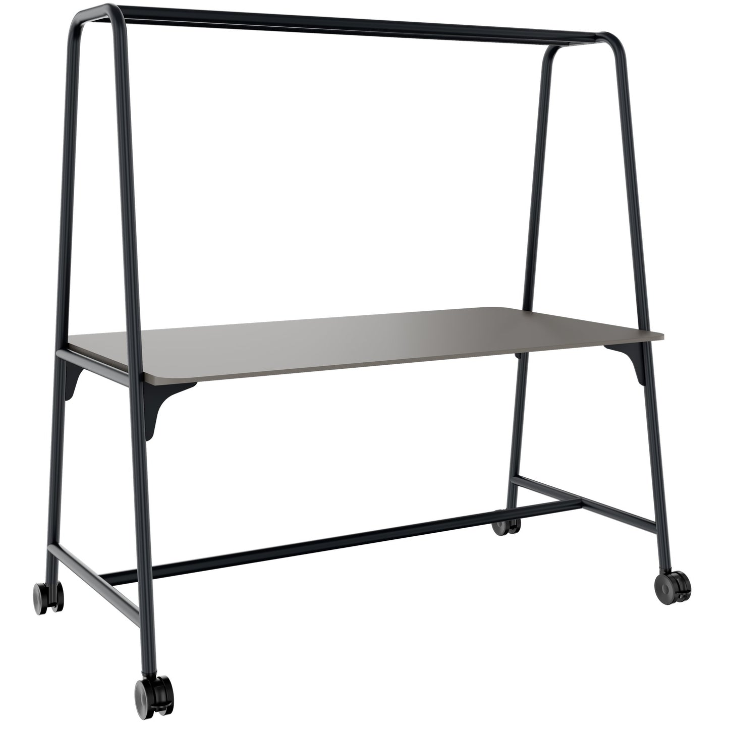 ROUND Multipurpose Tisch | 1600 - 1800 x 740 - 1050 mm, Fenix Grau