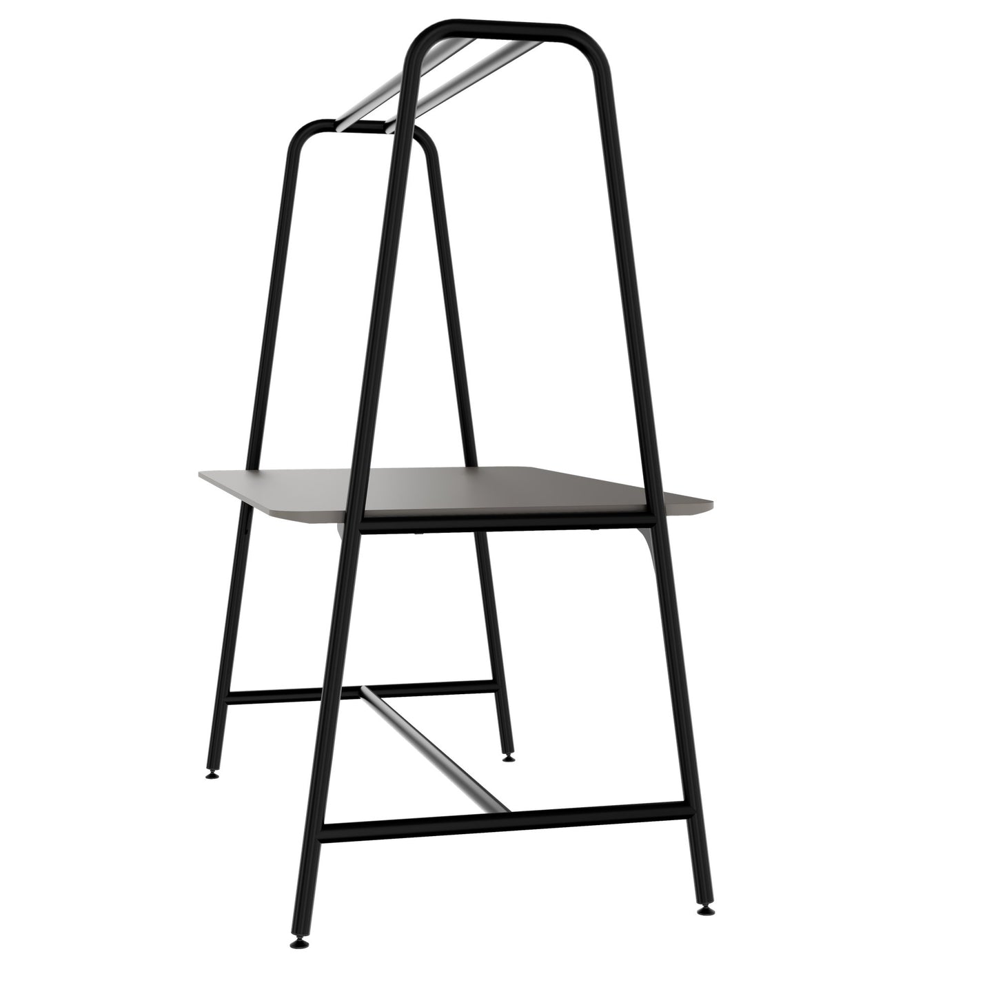 ROUND Multipurpose Tisch | 1600 - 1800 x 740 - 1050 mm, Fenix Grau