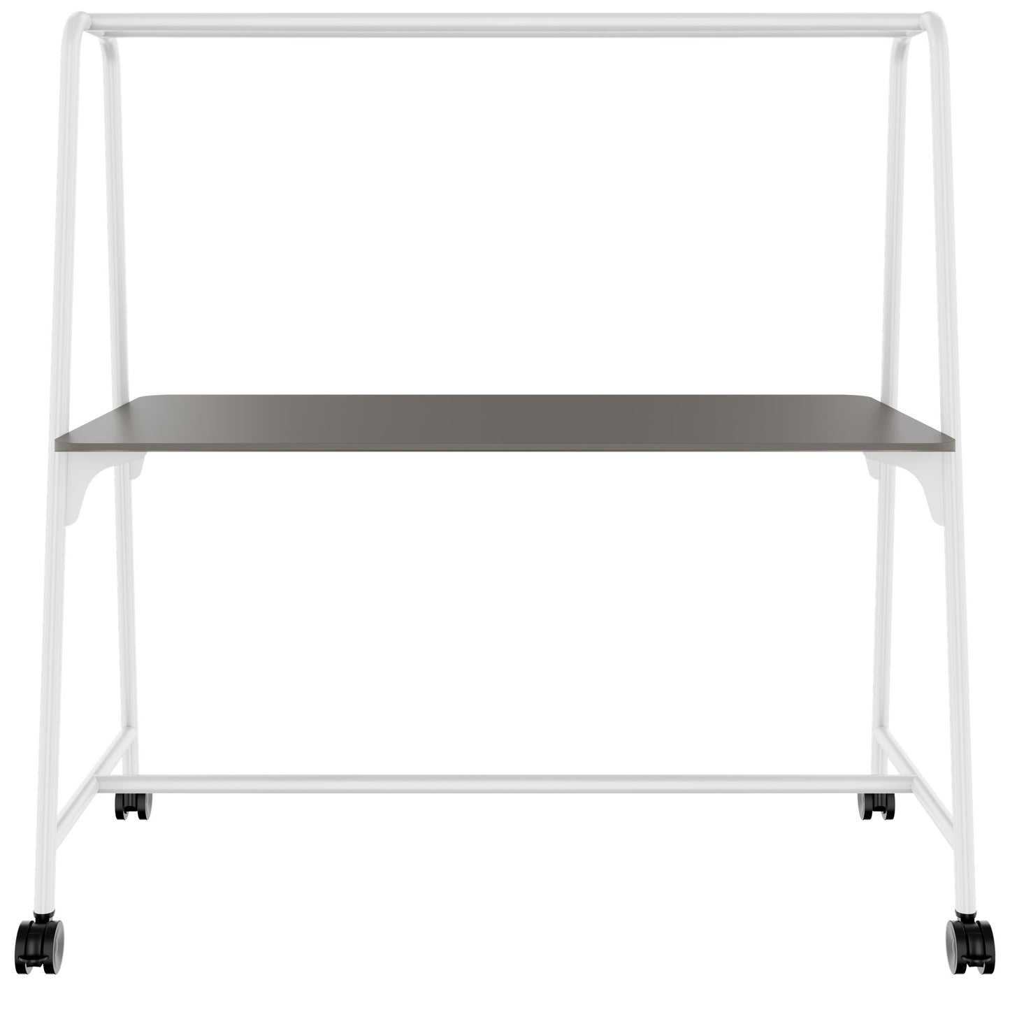 ROUND Multipurpose Tisch | 1600 - 1800 x 740 - 1050 mm, Fenix Grau