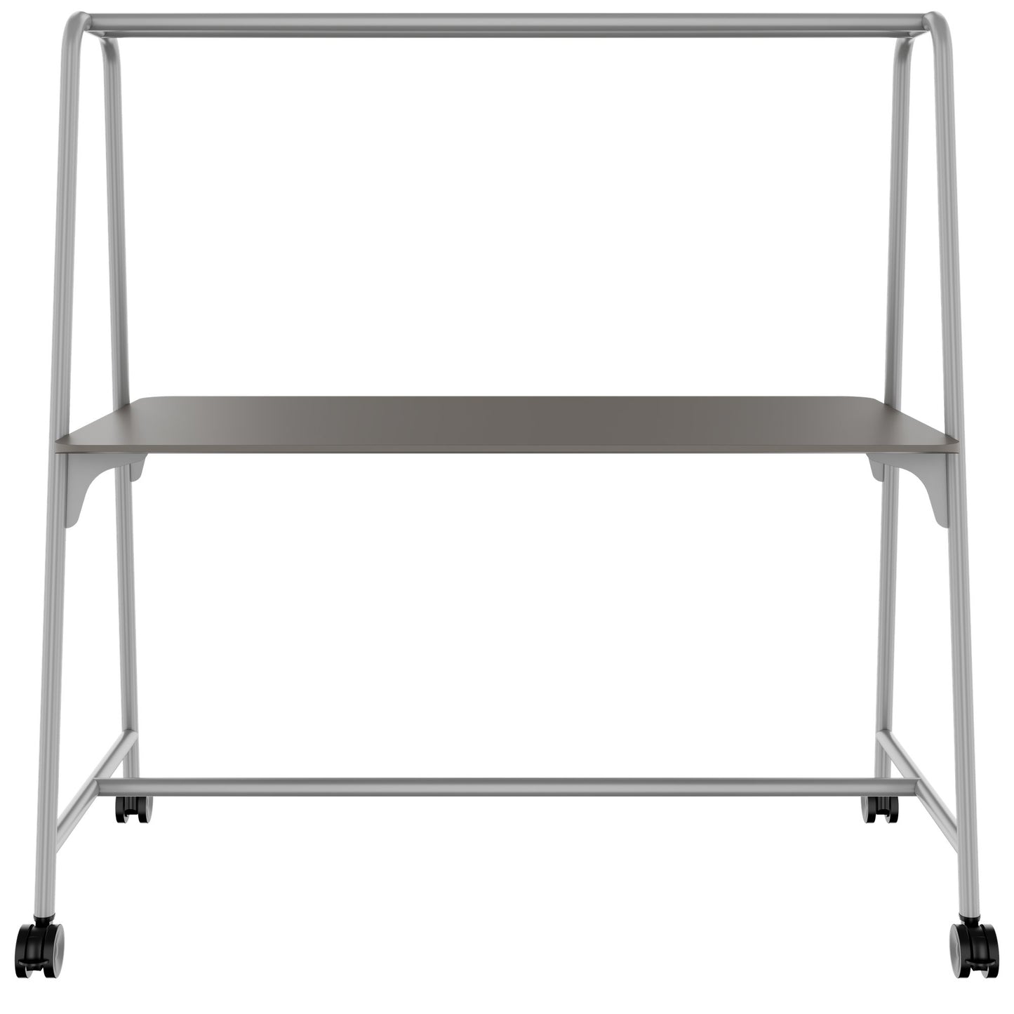ROUND Multipurpose Tisch | 1600 - 1800 x 740 - 1050 mm, Fenix Grau