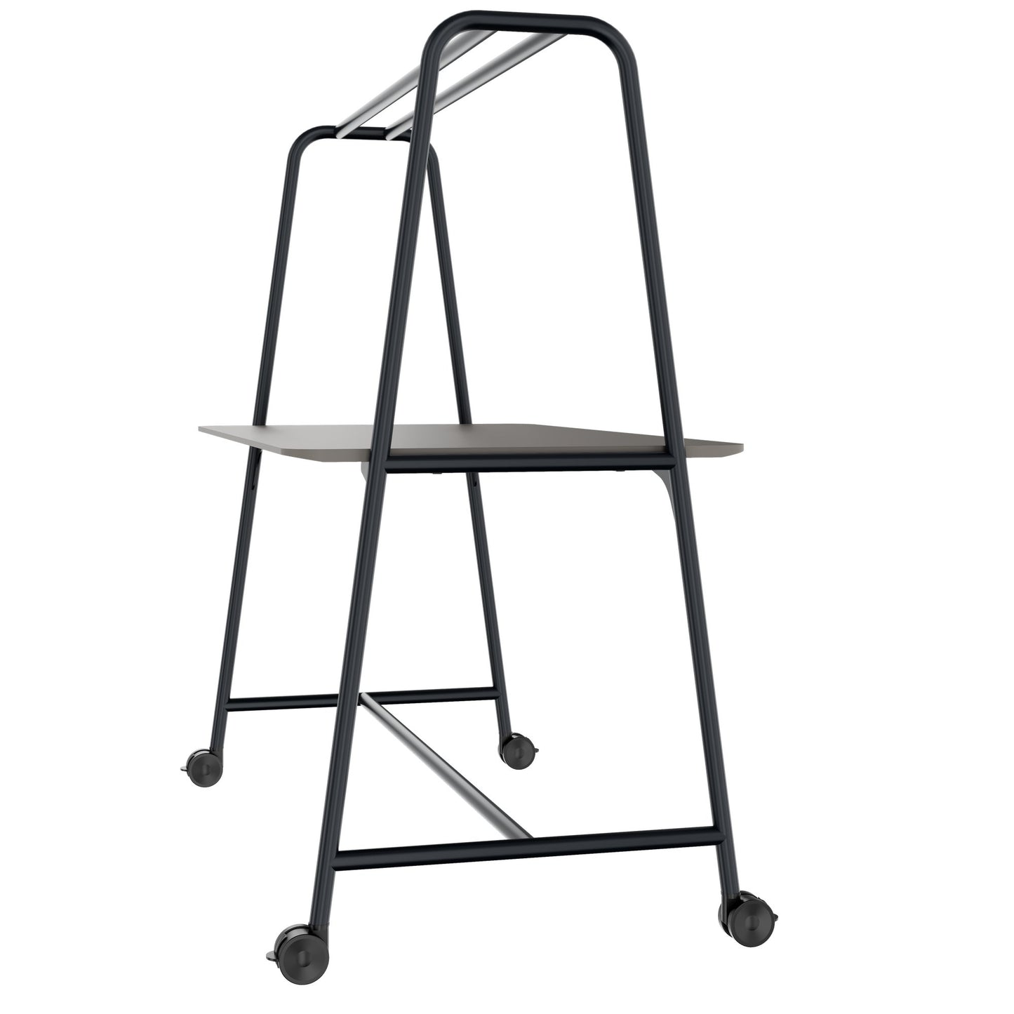 ROUND Multipurpose Tisch | 1600 - 1800 x 740 - 1050 mm, Fenix Grau