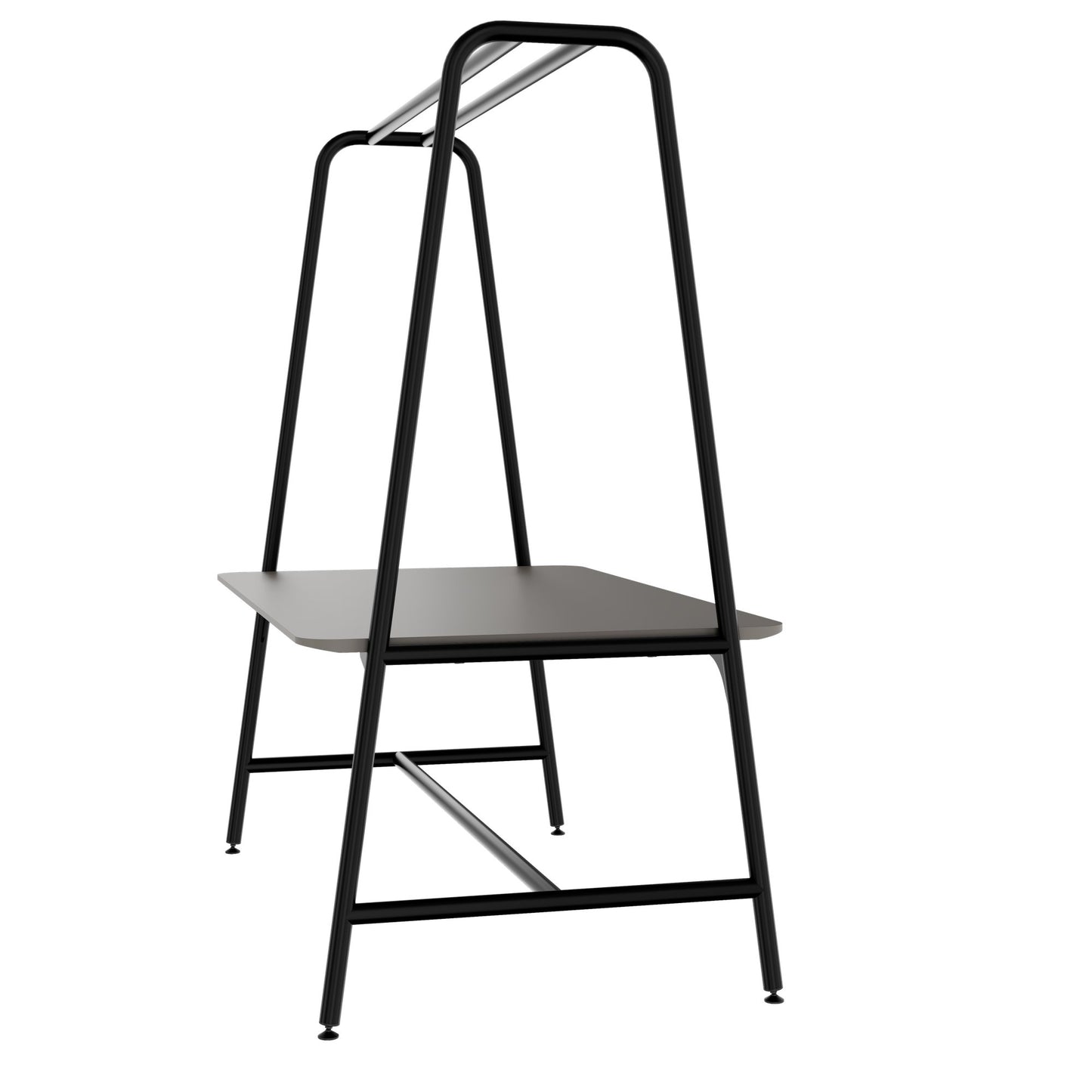 ROUND Multipurpose Tisch | 1600 - 1800 x 740 - 1050 mm, Fenix Grau