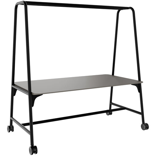 ROUND Multipurpose Tisch | 1600 - 1800 x 740 - 1050 mm, Fenix Grau