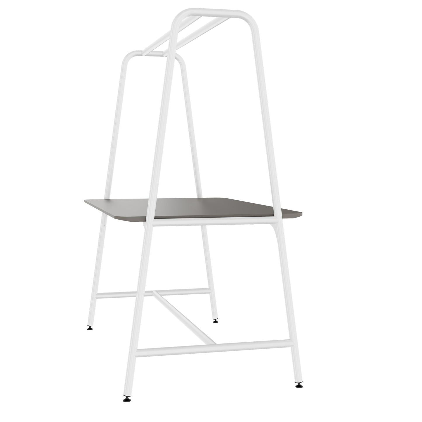 ROUND Multipurpose Tisch | 1600 - 1800 x 740 - 1050 mm, Fenix Grau