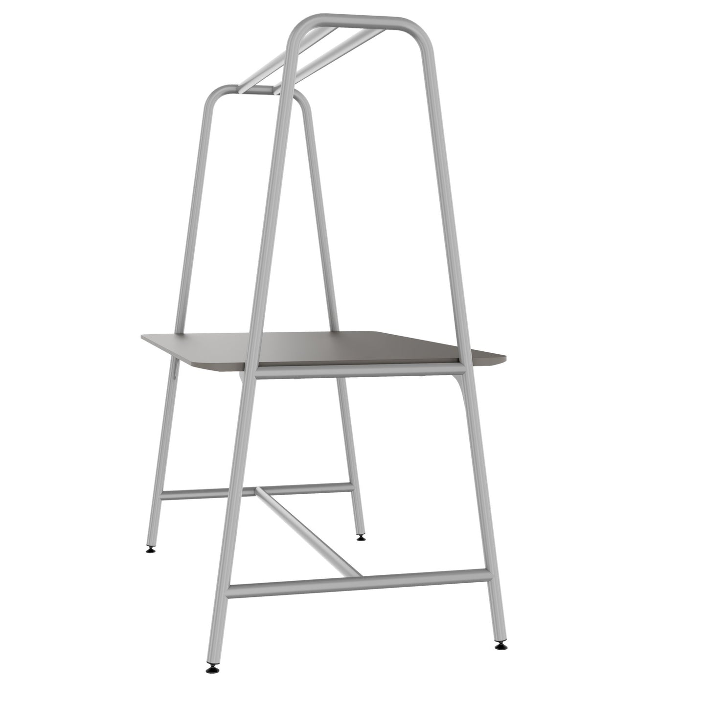 ROUND Multipurpose Tisch | 1600 - 1800 x 740 - 1050 mm, Fenix Grau