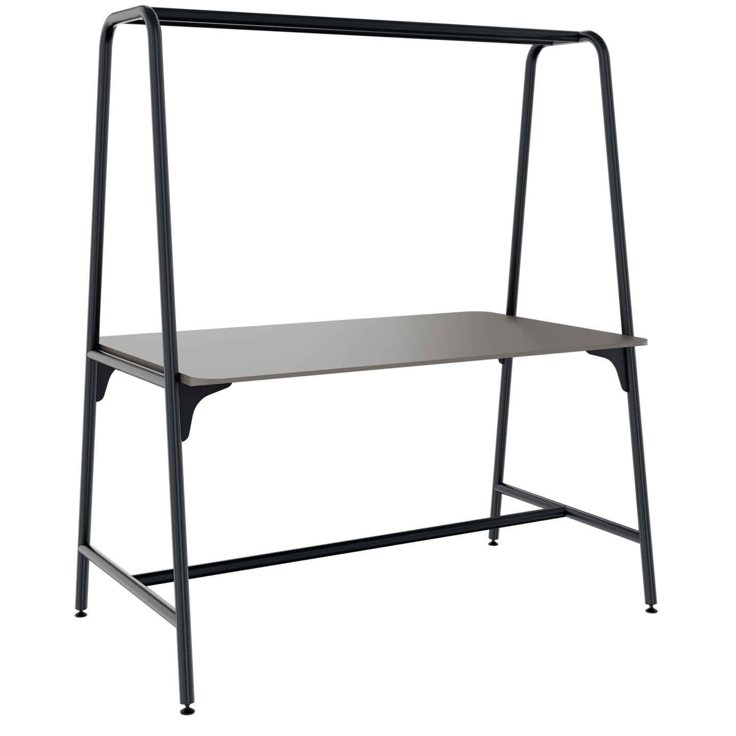 ROUND Multipurpose Tisch | 1600 - 1800 x 740 - 1050 mm, Fenix Grau