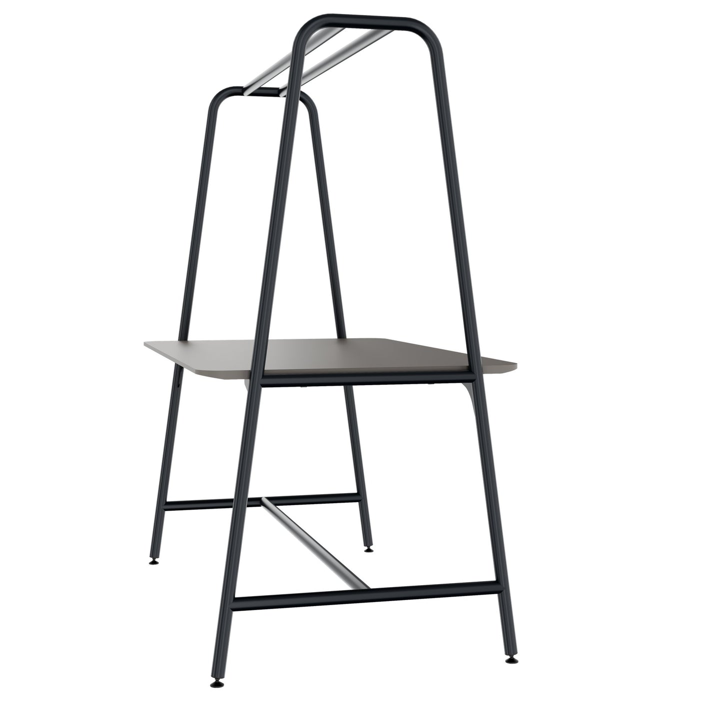 ROUND Multipurpose Tisch | 1600 - 1800 x 740 - 1050 mm, Fenix Grau