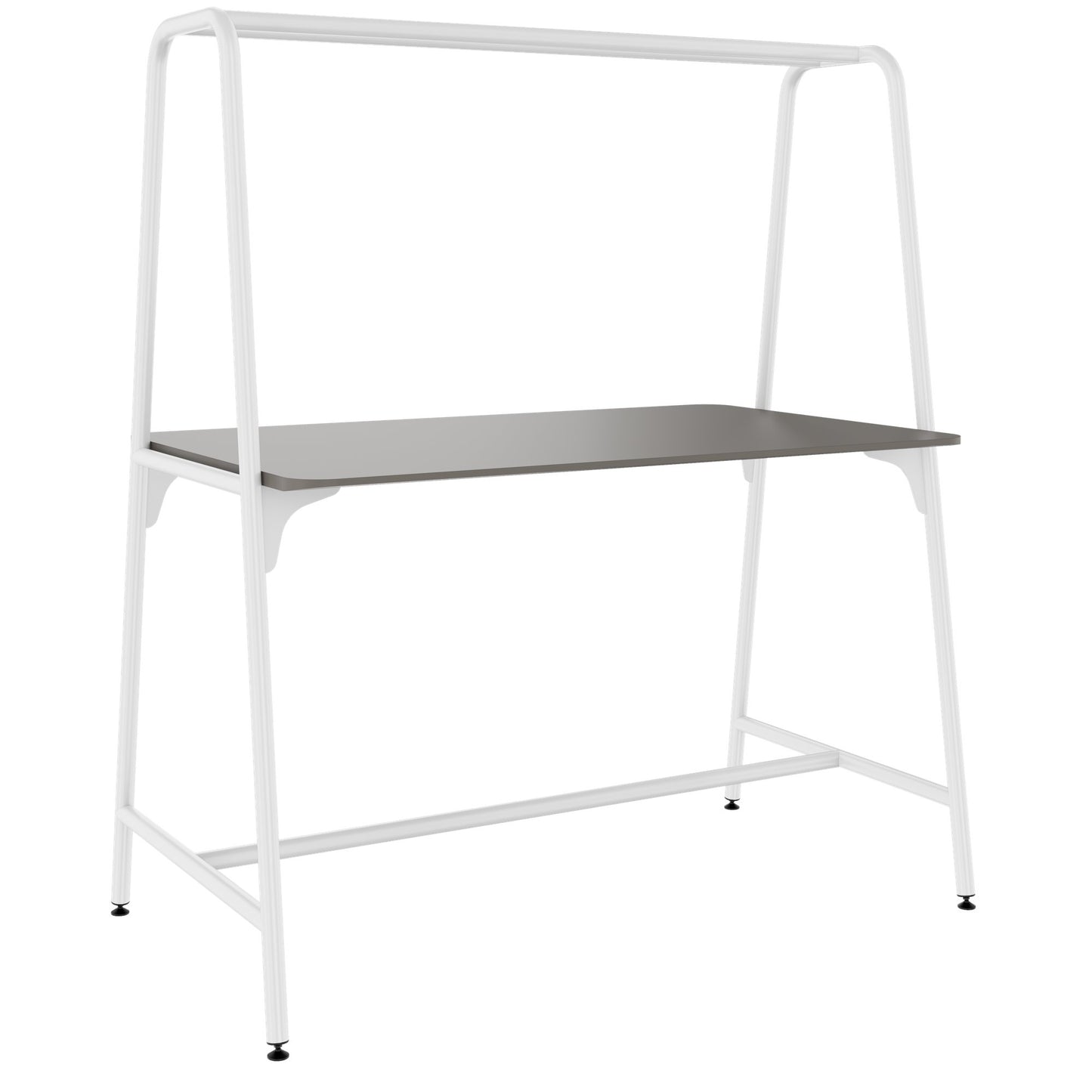 ROUND Multipurpose Tisch | 1600 - 1800 x 740 - 1050 mm, Fenix Grau
