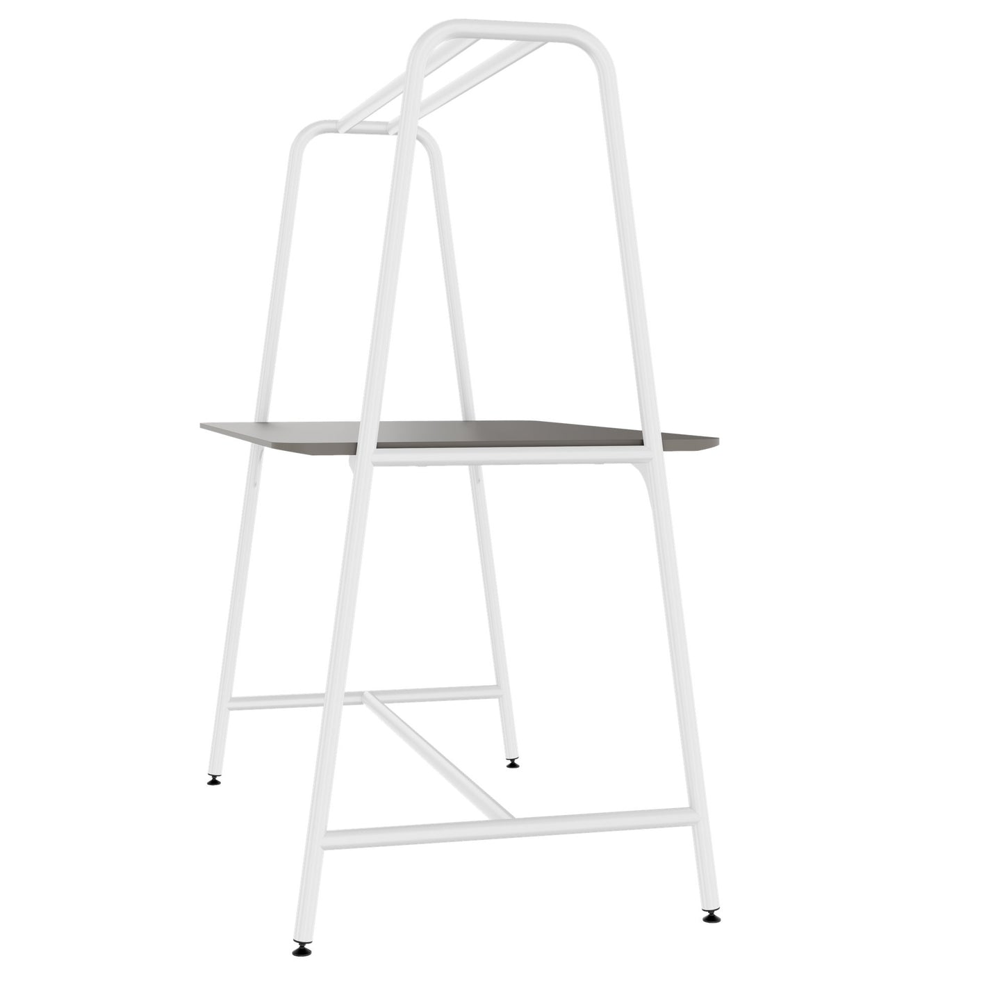 ROUND Multipurpose Tisch | 1600 - 1800 x 740 - 1050 mm, Fenix Grau
