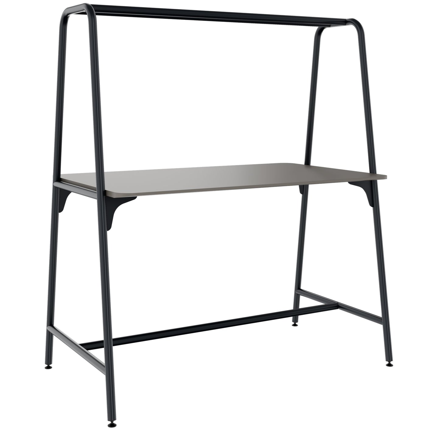 ROUND Multipurpose Tisch | 1600 - 1800 x 740 - 1050 mm, Fenix Grau