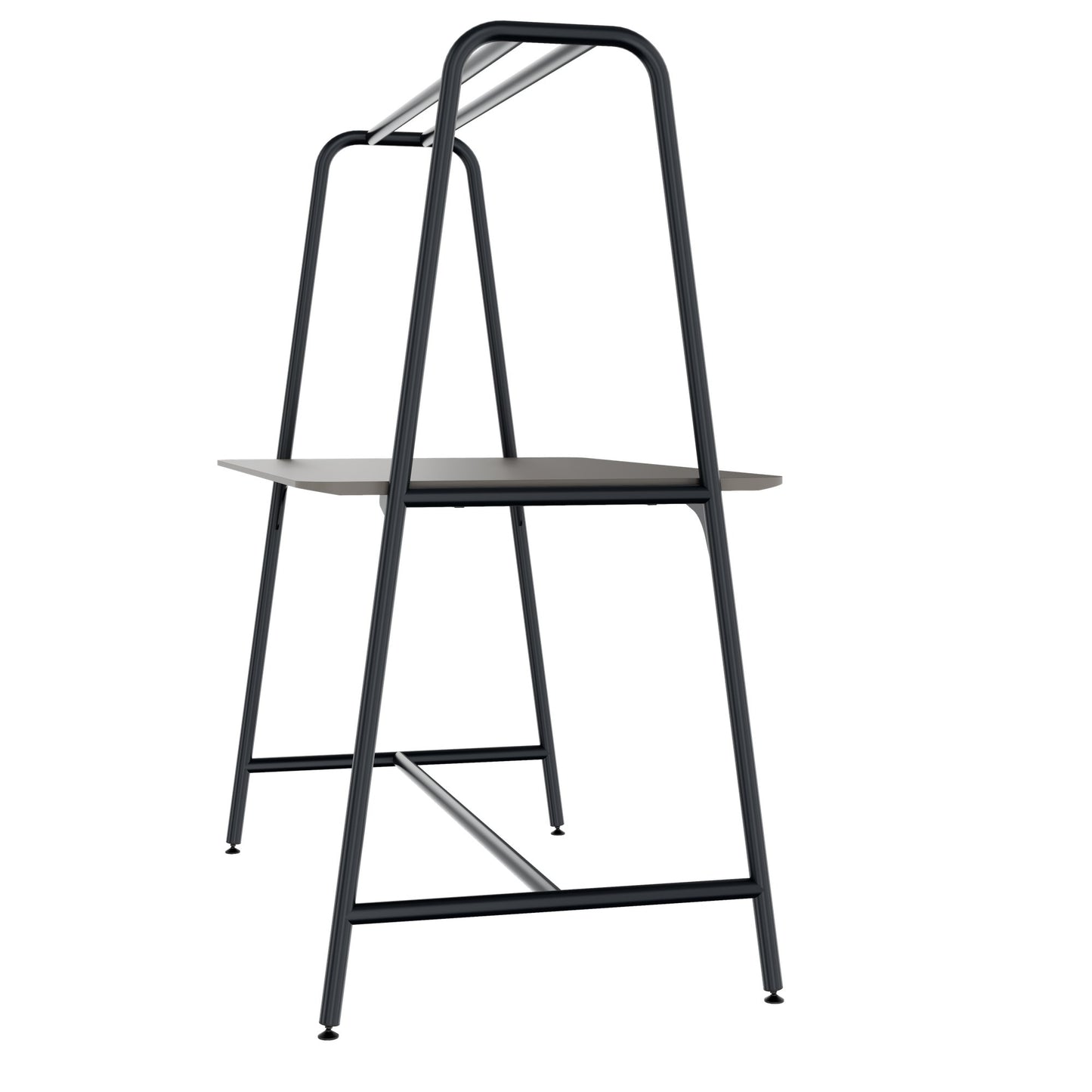 ROUND Multipurpose Tisch | 1600 - 1800 x 740 - 1050 mm, Fenix Grau