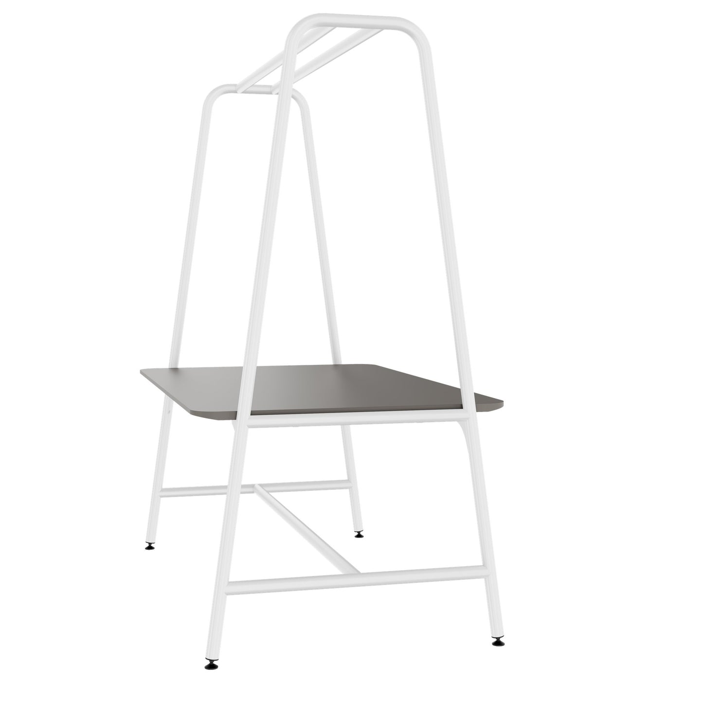 ROUND Multipurpose Tisch | 1600 - 1800 x 740 - 1050 mm, Fenix Grau