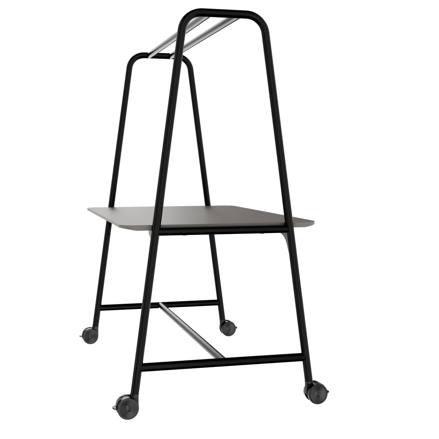 ROUND Multipurpose Tisch | 1600 - 1800 x 740 - 1050 mm, Fenix Grau