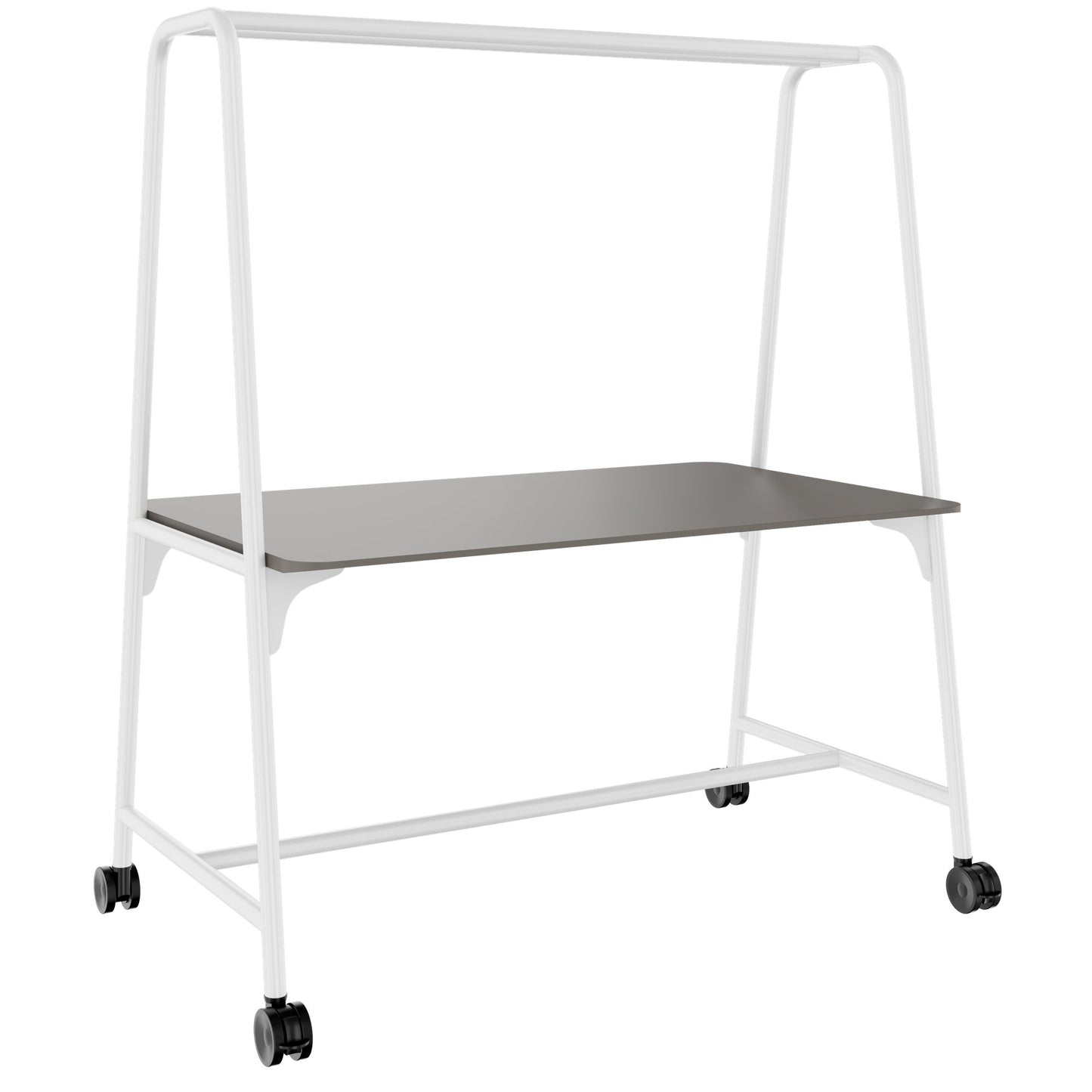 ROUND Multipurpose Tisch | 1600 - 1800 x 740 - 1050 mm, Fenix Grau