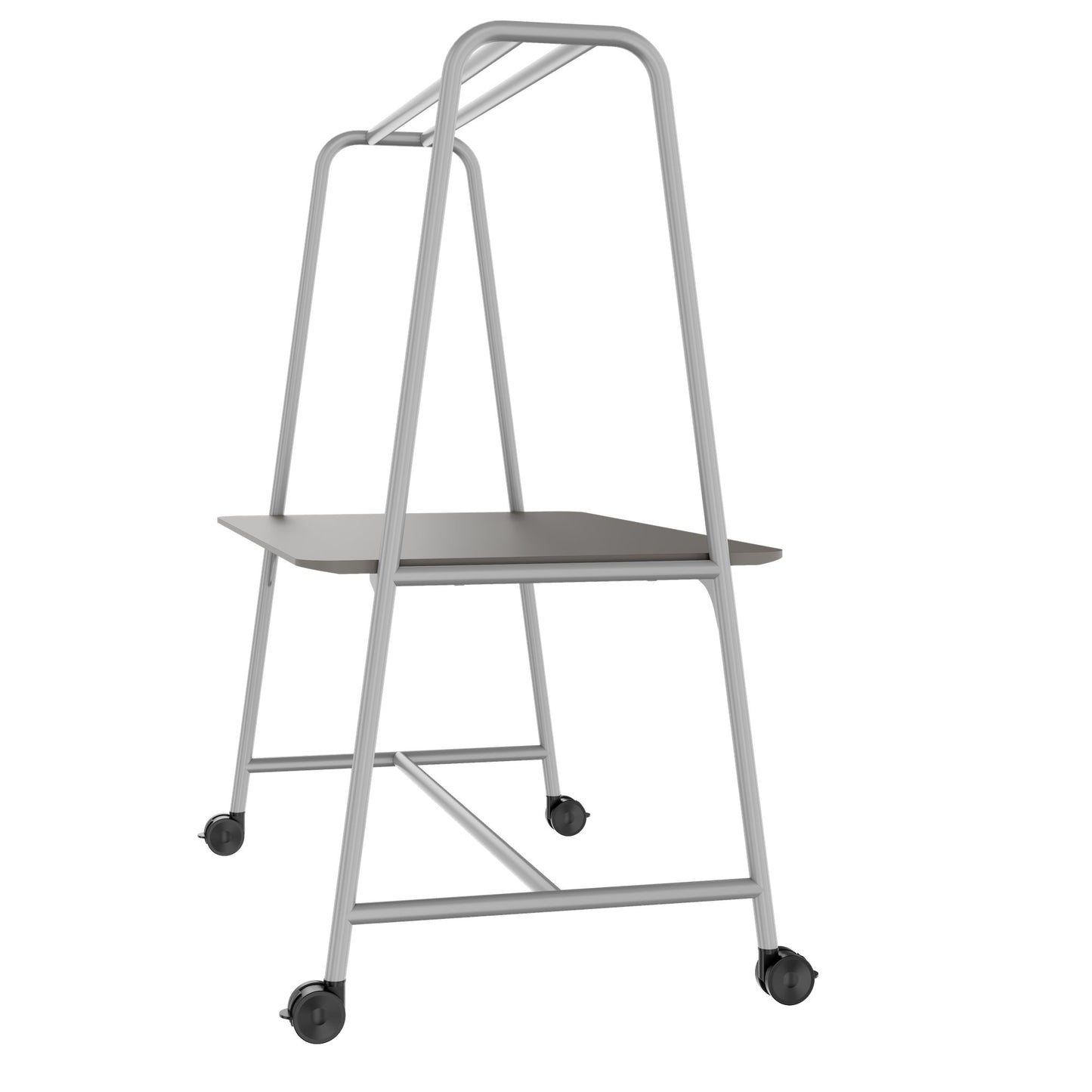 ROUND Multipurpose Tisch | 1600 - 1800 x 740 - 1050 mm, Fenix Grau