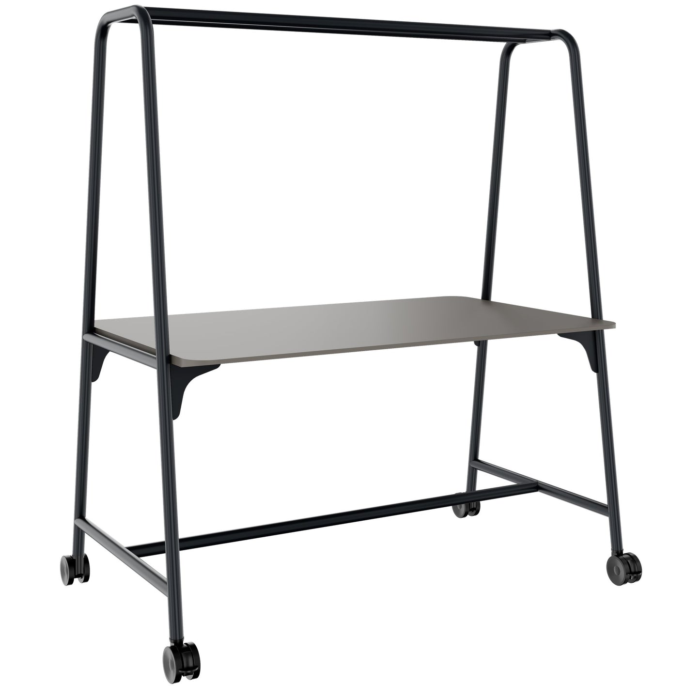 ROUND Multipurpose Tisch | 1600 - 1800 x 740 - 1050 mm, Fenix Grau