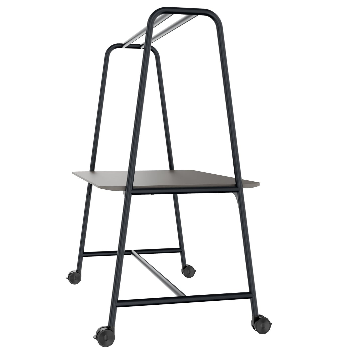 ROUND Multipurpose Tisch | 1600 - 1800 x 740 - 1050 mm, Fenix Grau