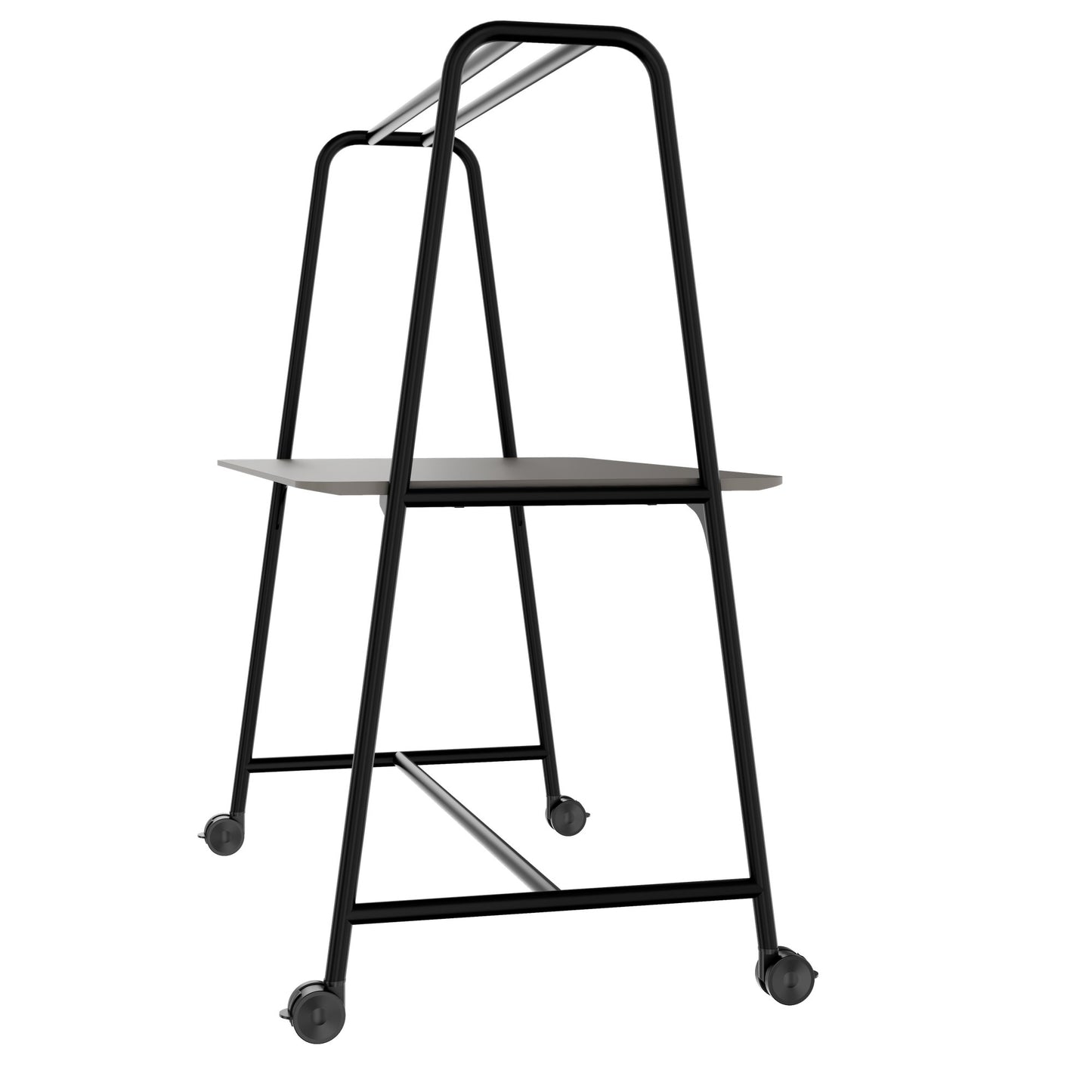 ROUND Multipurpose Tisch | 1600 - 1800 x 740 - 1050 mm, Fenix Grau