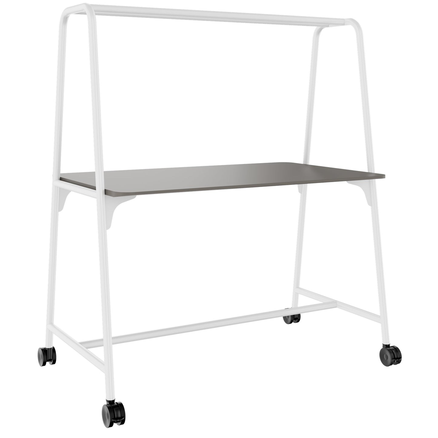 ROUND Multipurpose Tisch | 1600 - 1800 x 740 - 1050 mm, Fenix Grau