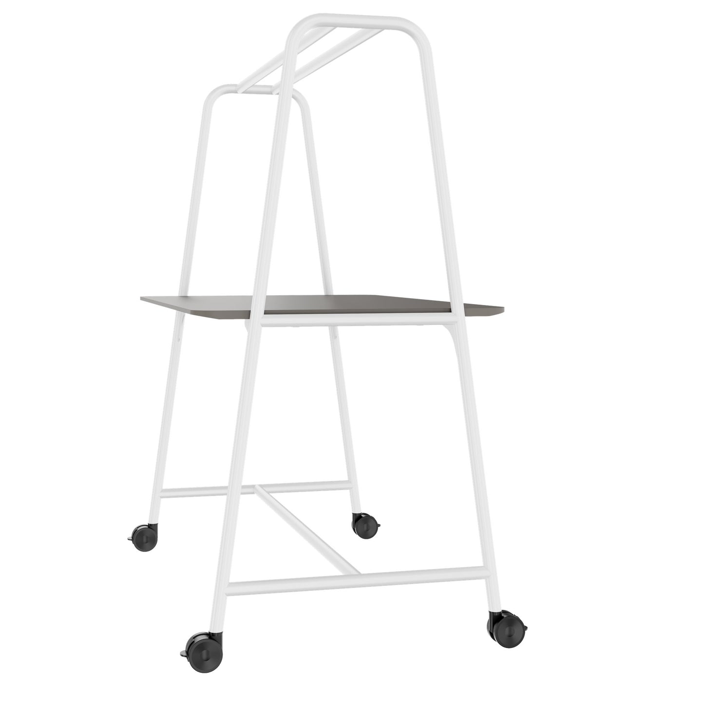 ROUND Multipurpose Tisch | 1600 - 1800 x 740 - 1050 mm, Fenix Grau