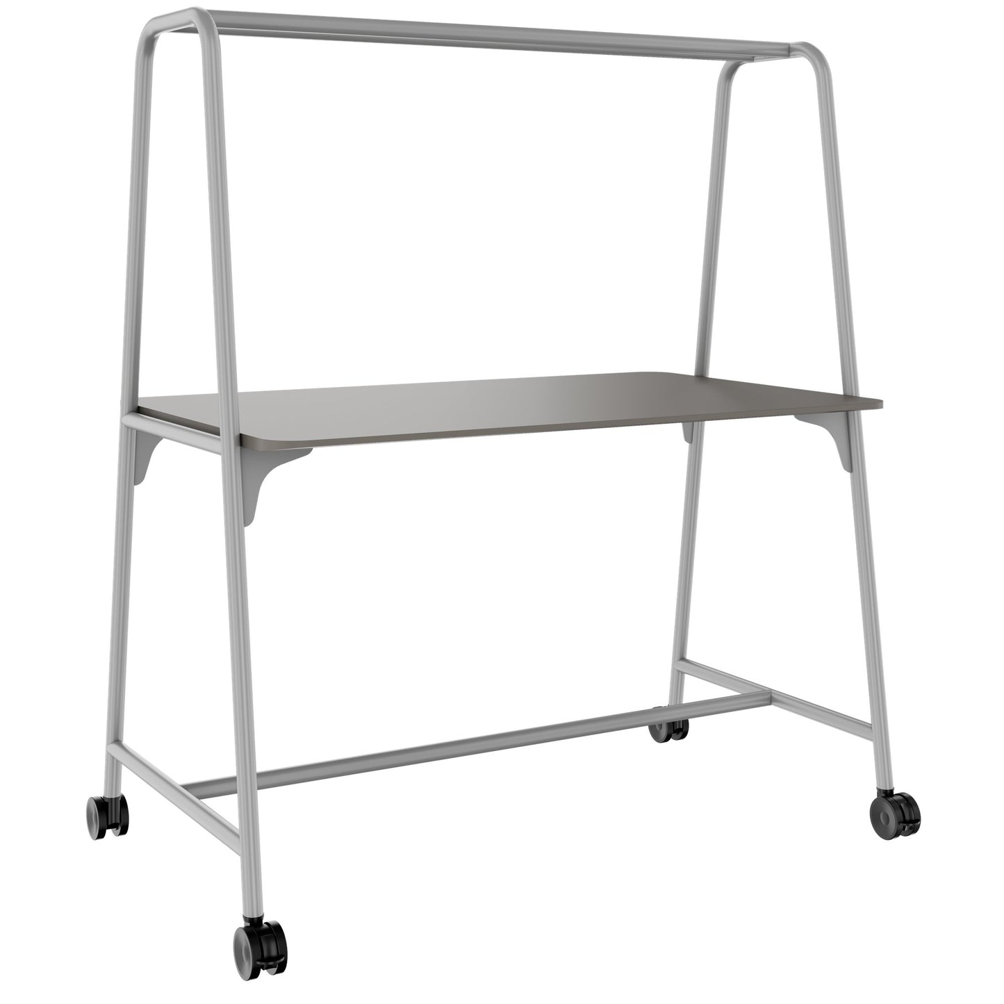 ROUND Multipurpose Tisch | 1600 - 1800 x 740 - 1050 mm, Fenix Grau