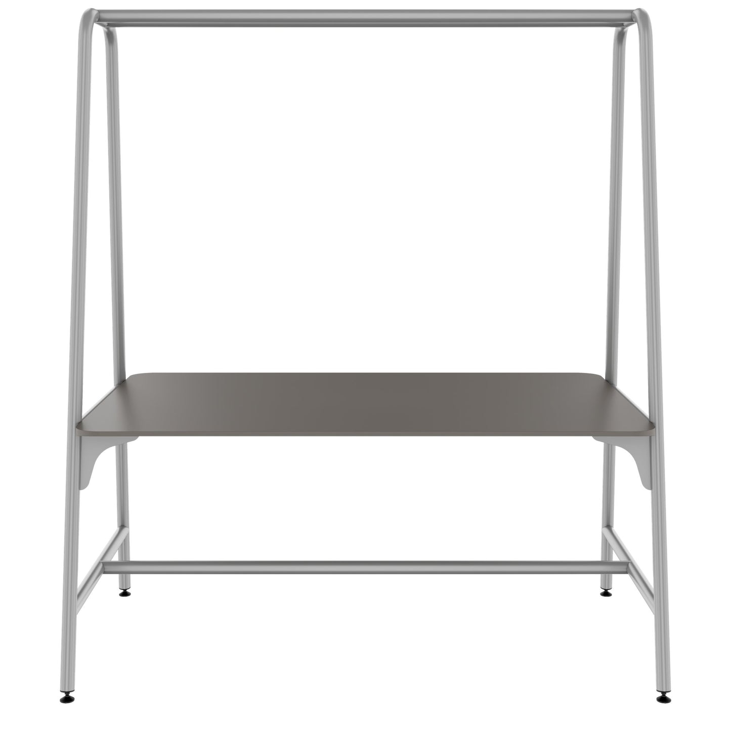 ROUND Multipurpose Tisch | 1600 - 1800 x 740 - 1050 mm, Fenix Grau