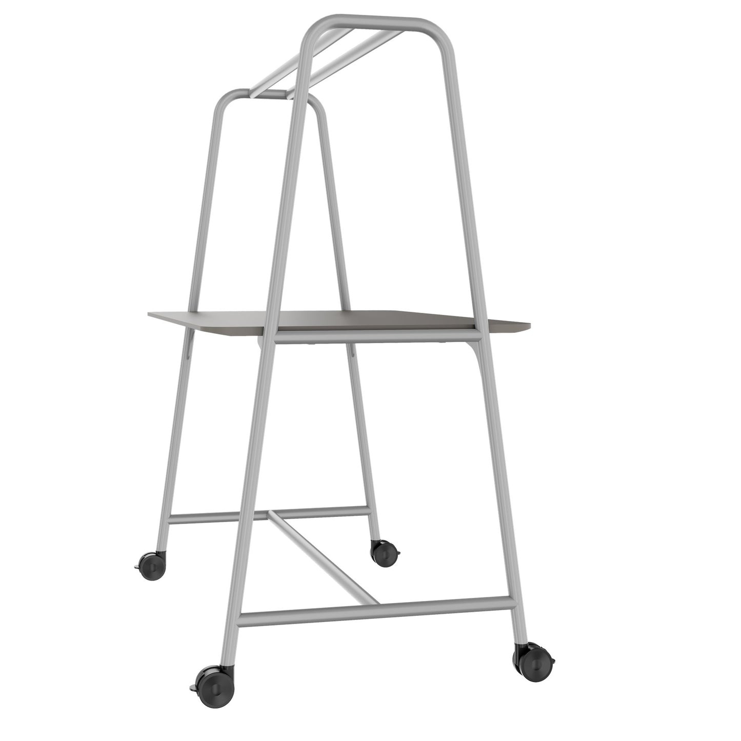 ROUND Multipurpose Tisch | 1600 - 1800 x 740 - 1050 mm, Fenix Grau