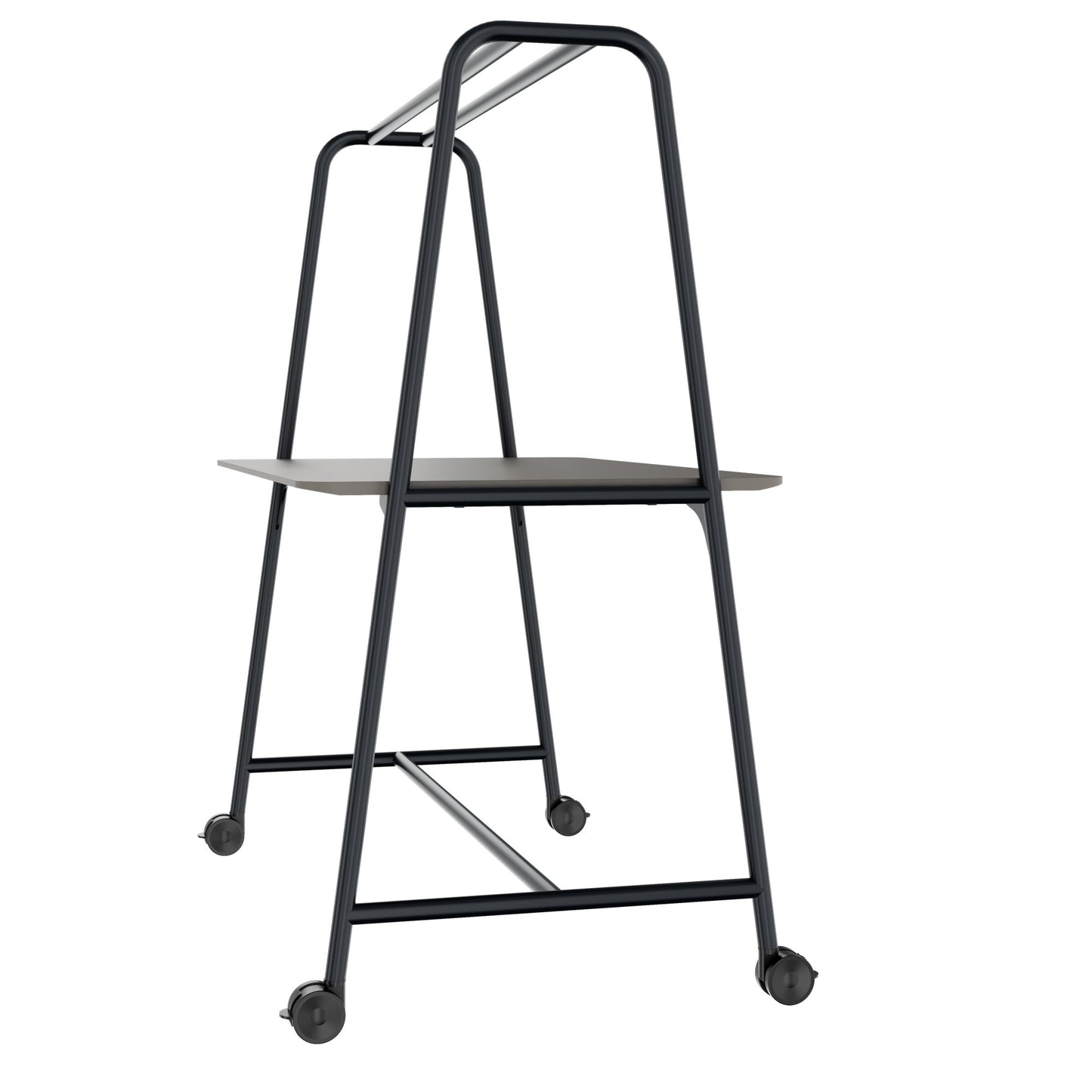 ROUND Multipurpose Tisch | 1600 - 1800 x 740 - 1050 mm, Fenix Grau