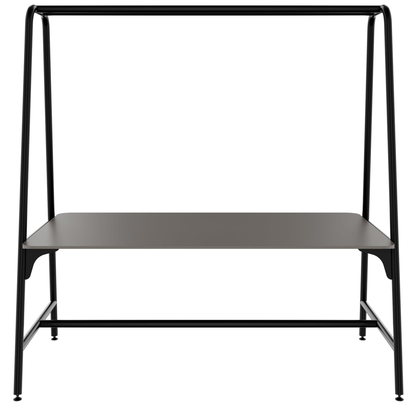 ROUND Multipurpose Tisch | 1600 - 1800 x 740 - 1050 mm, Fenix Grau