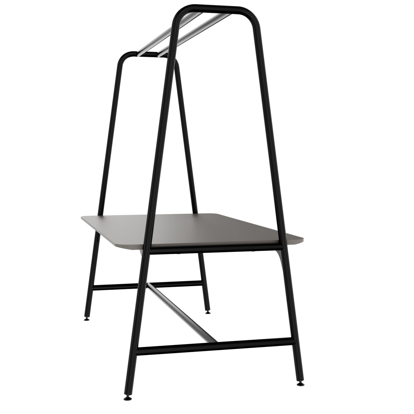 ROUND Multipurpose Tisch | 1600 - 1800 x 740 - 1050 mm, Fenix Grau