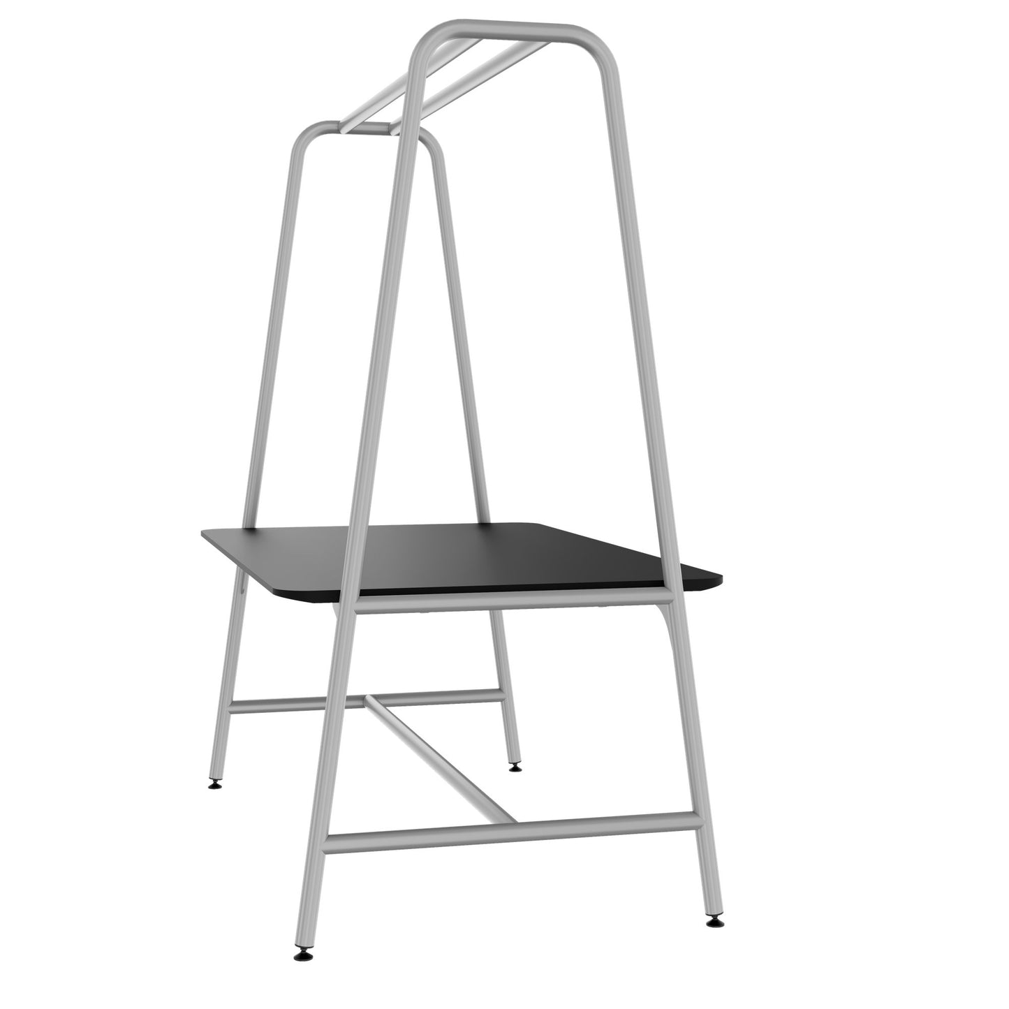 ROUND Multipurpose Tisch | 1600 - 1800 x 740 - 1050 mm, Fenix Schwarz
