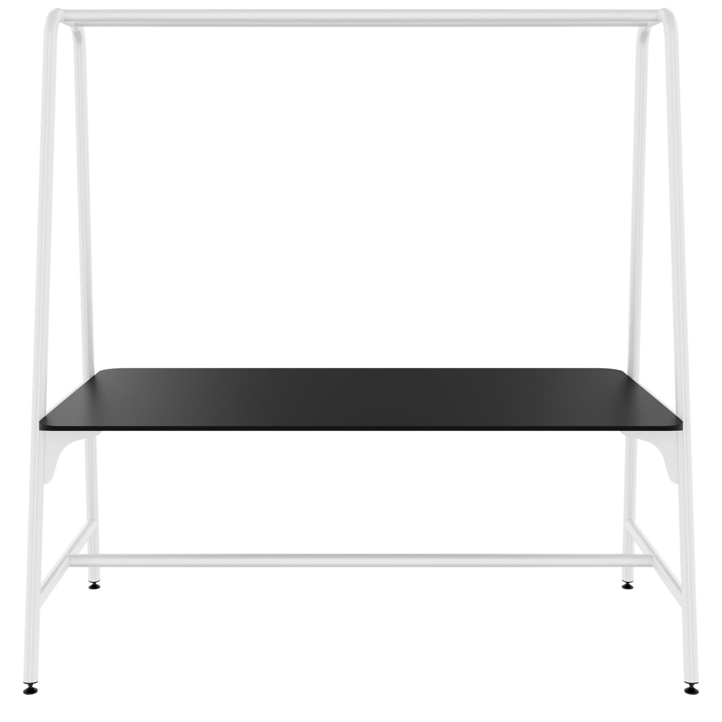 ROUND Multipurpose Tisch | 1600 - 1800 x 740 - 1050 mm, Fenix Schwarz