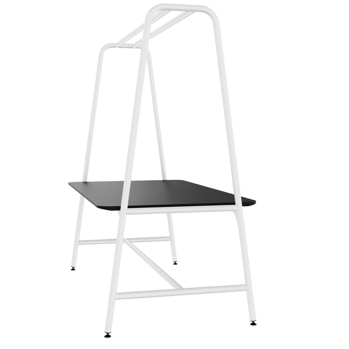 ROUND Multipurpose Tisch | 1600 - 1800 x 740 - 1050 mm, Fenix Schwarz