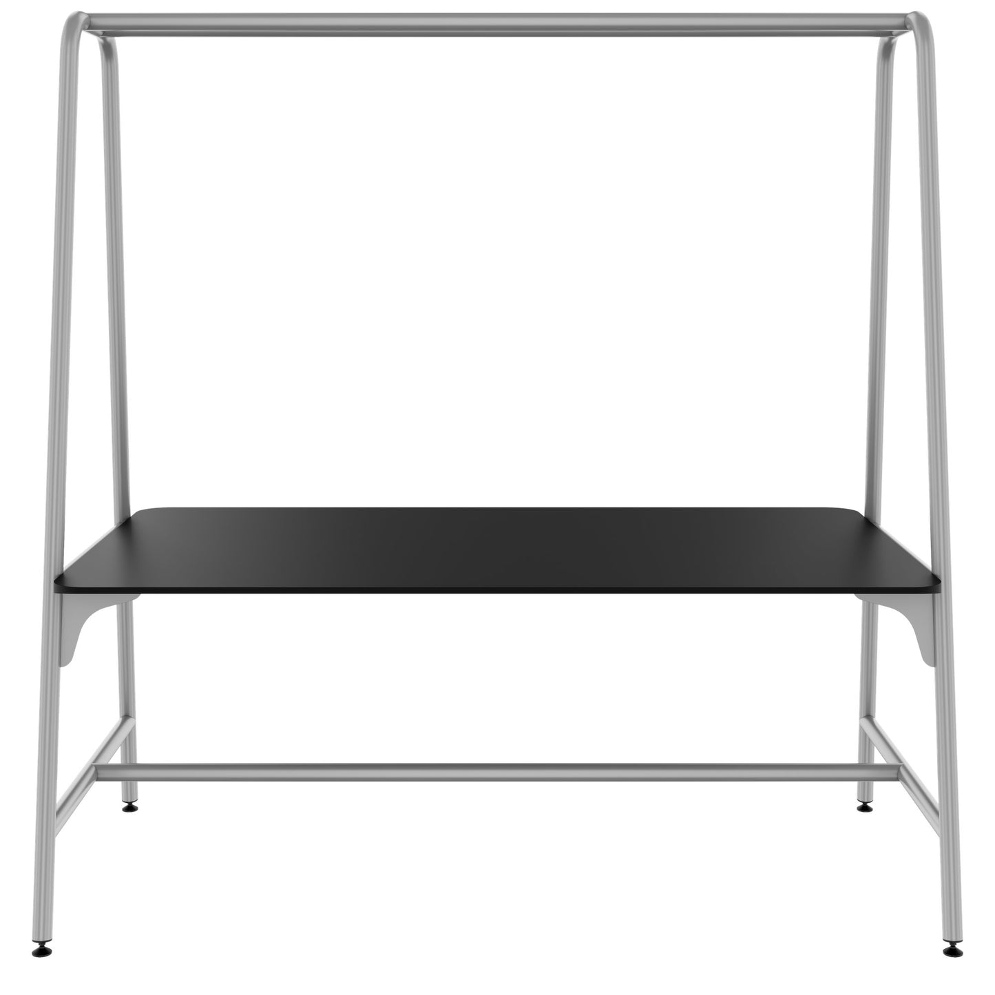 ROUND Multipurpose Tisch | 1600 - 1800 x 740 - 1050 mm, Fenix Schwarz