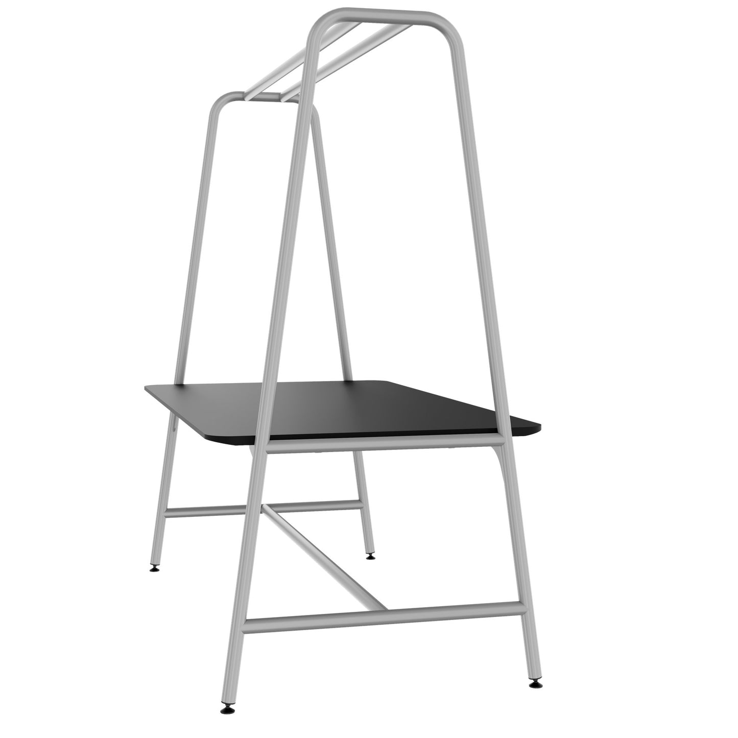 ROUND Multipurpose Tisch | 1600 - 1800 x 740 - 1050 mm, Fenix Schwarz