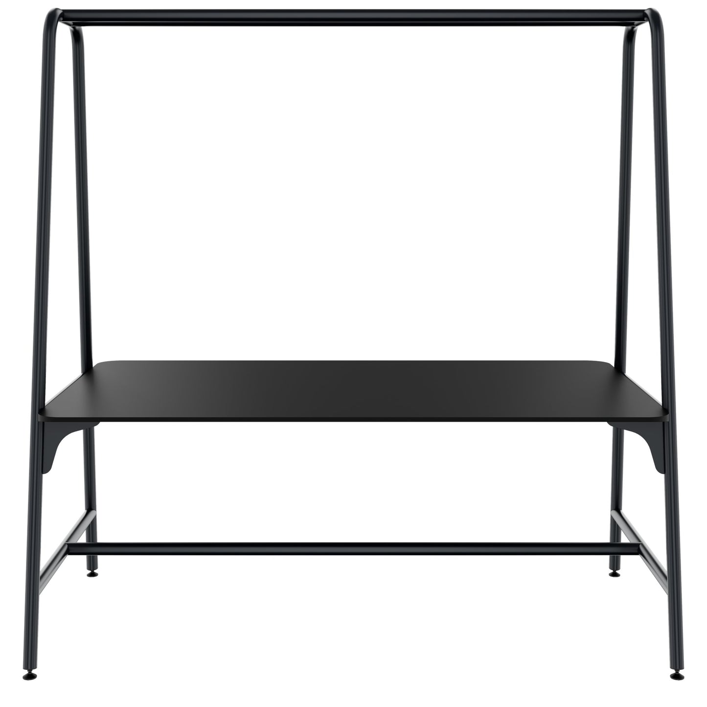 ROUND Multipurpose Tisch | 1600 - 1800 x 740 - 1050 mm, Fenix Schwarz